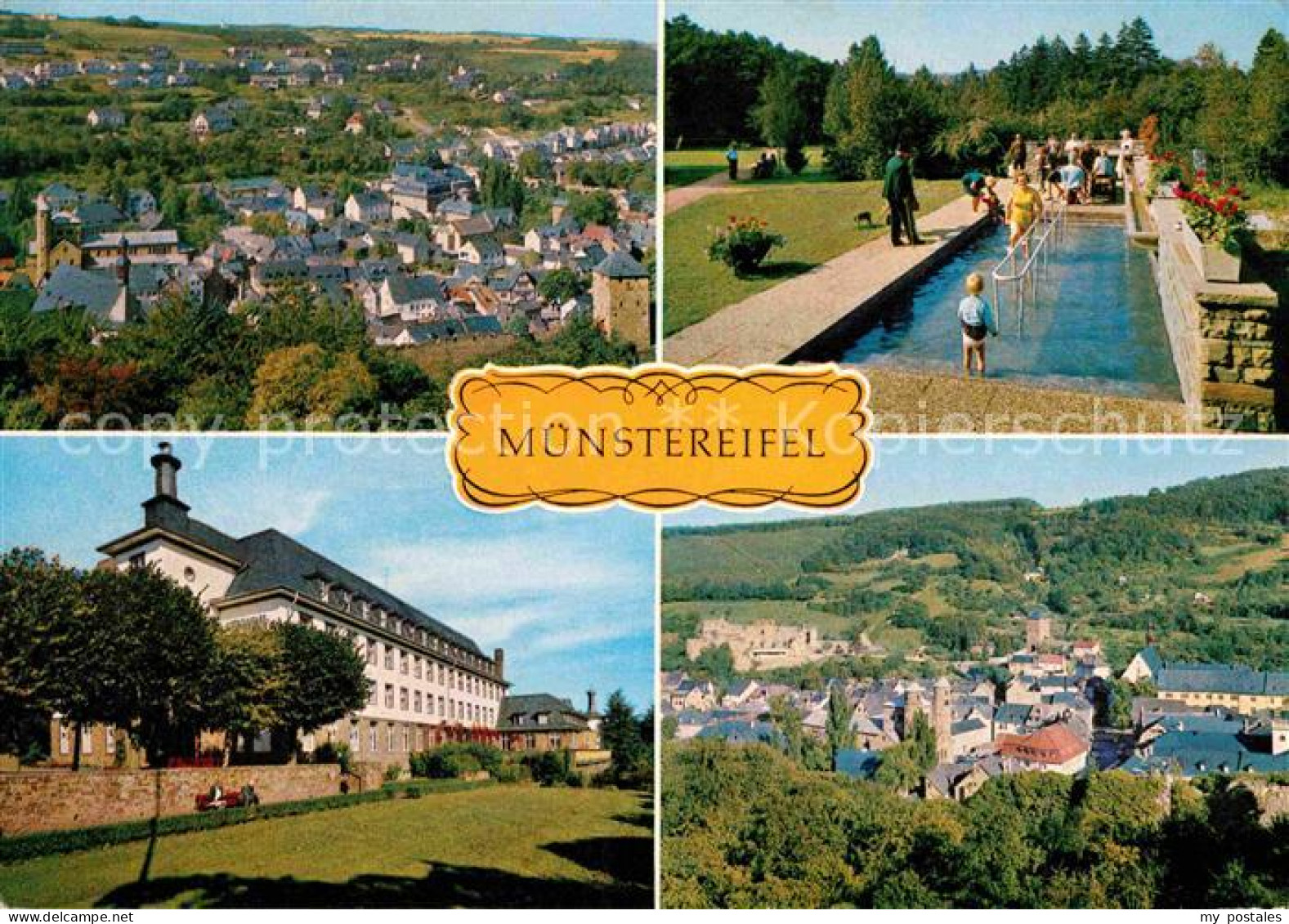 72797063 Muenstereifel Bad Mit Wassertretplatz Und Kurhaus Muenstereifel Bad - Bad Muenstereifel