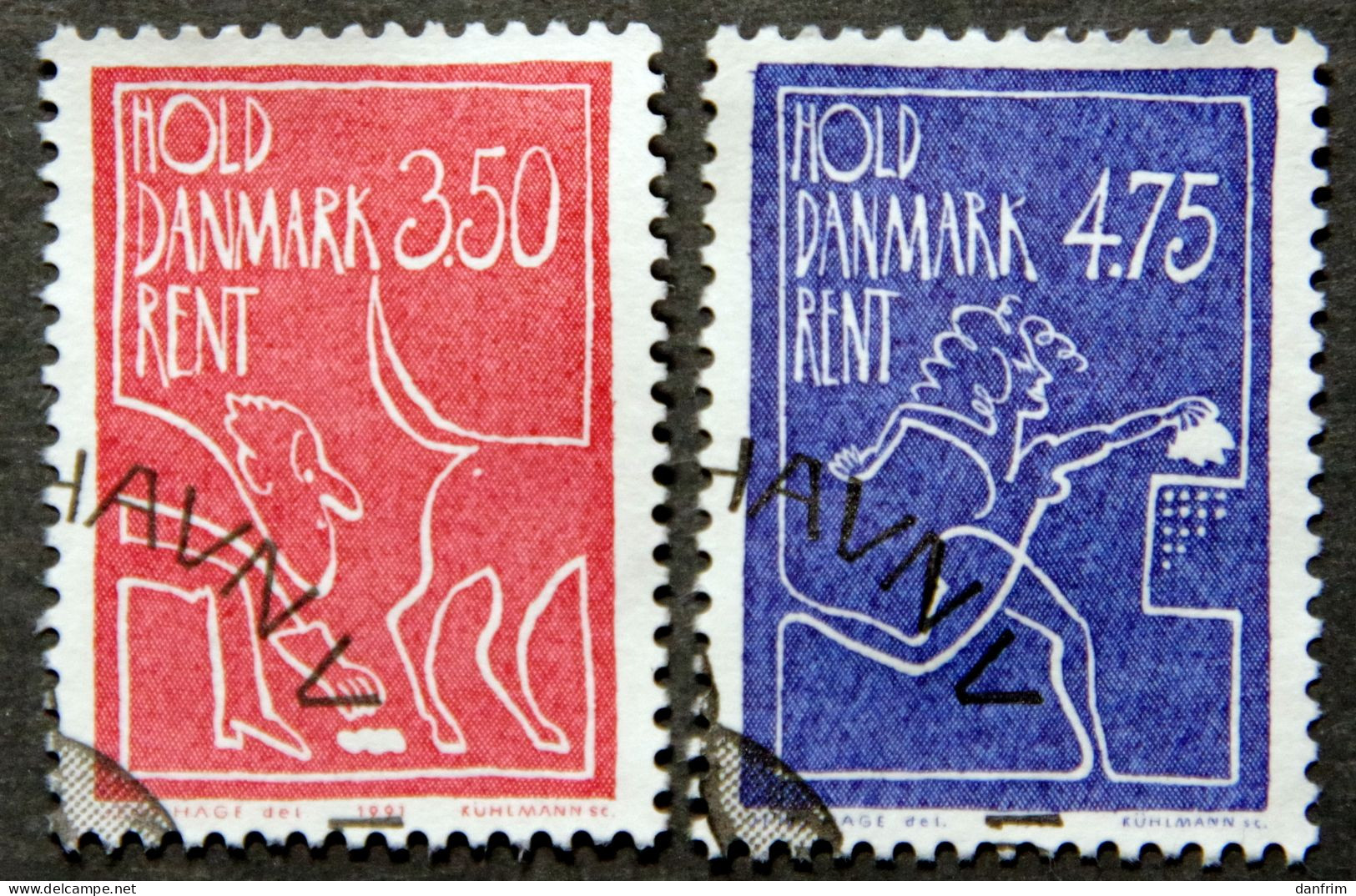 Denmark 1991 Keep Denmark Clean   Minr. 1010-11 ( O) ( Lot K 551 ) - Used Stamps