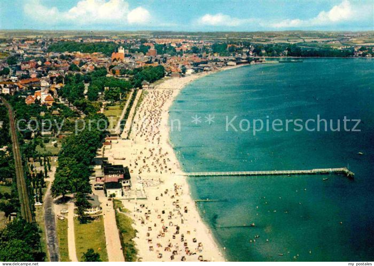 72796838 Eckernfoerde Luftaufnahme Strand Eckernfoerde - Eckernförde