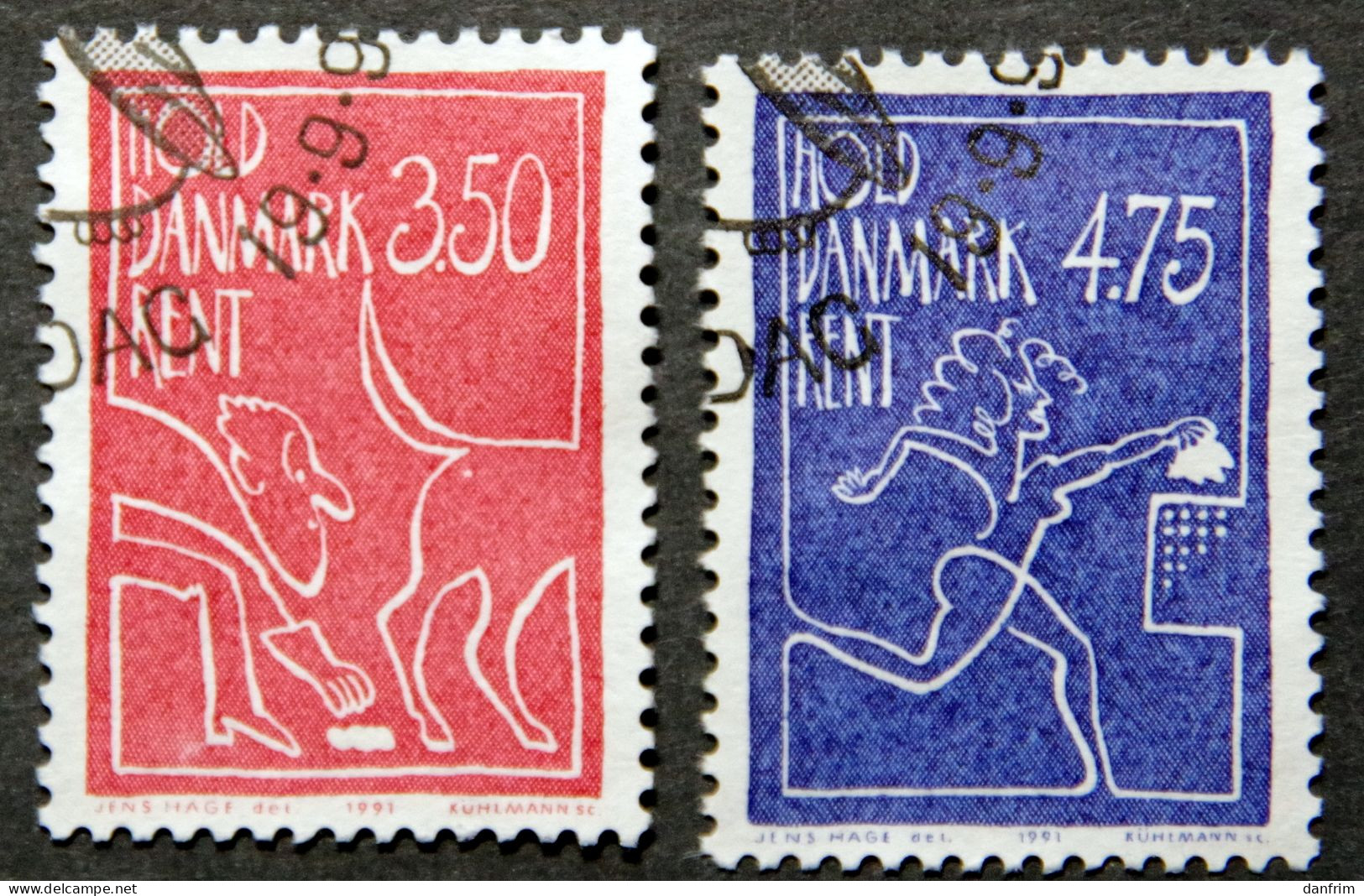 Denmark 1991 Keep Denmark Clean   Minr. 1010-11 ( O) ( Lot K 553 ) - Usati