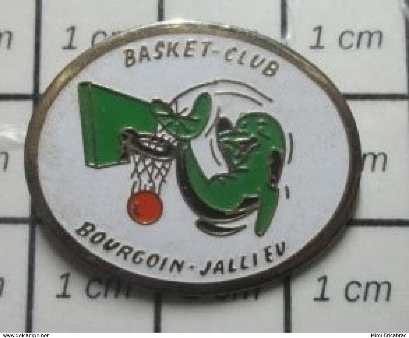 713L Pin's Pins / Beau Et Rare / TSPORTS / CLUB BASKET BOURGOIN JALLIEU DAUPHIN - Basketbal