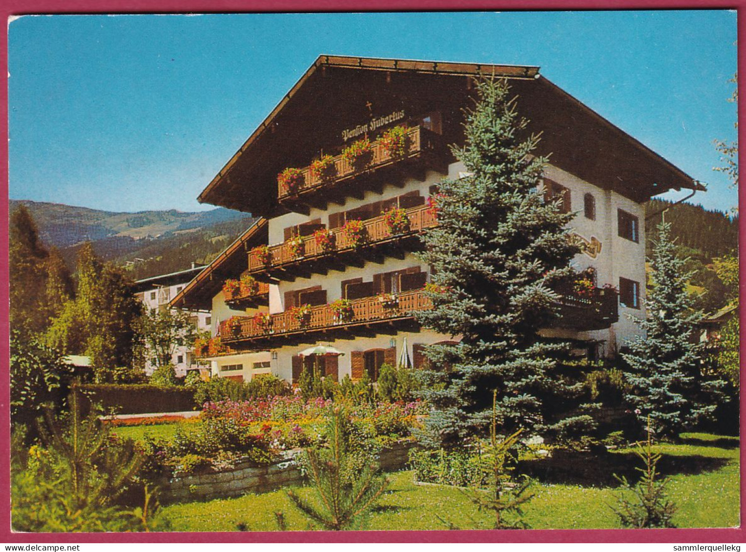 AK: Zell Am See - Pension Hubertus, Gelaufen 25. 2. 1991 (Nr. 4854) - Zell Am See