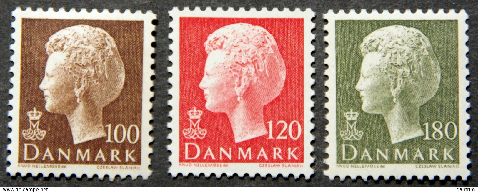 Denmark 1977   Queen Margrethe II   MiNr.649-51  MNH (**)  ( Lot  KS 1344 ) - Nuevos