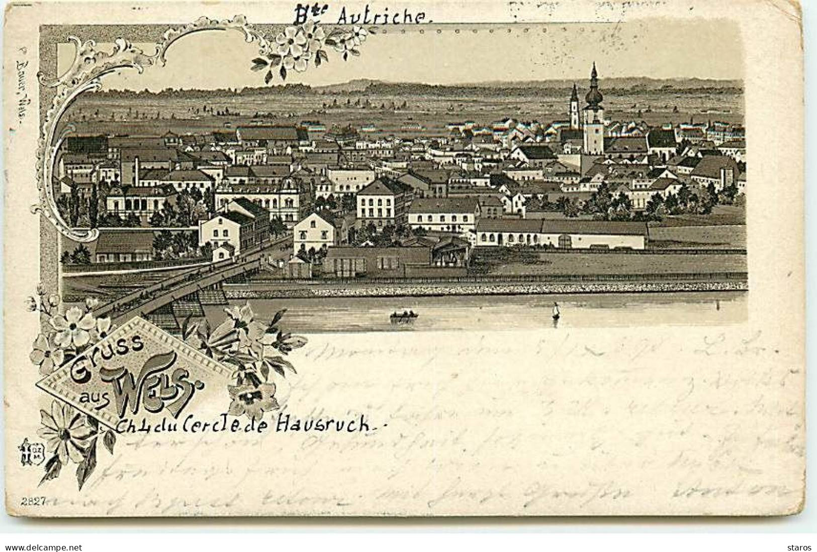 Autriche - Gruss Aus WELS - Ch. Du Cercle De Hausruck - 1898 - Wels