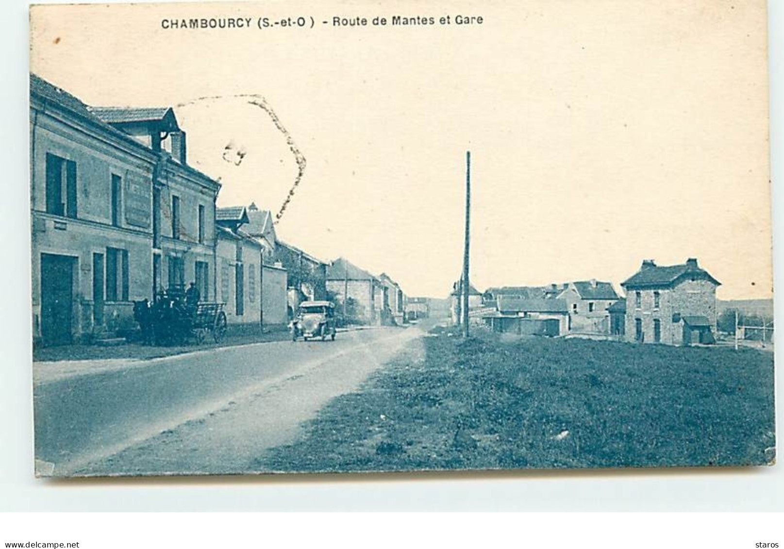 CHAMBOURCY - Route De Mantes Et Gare - Chambourcy