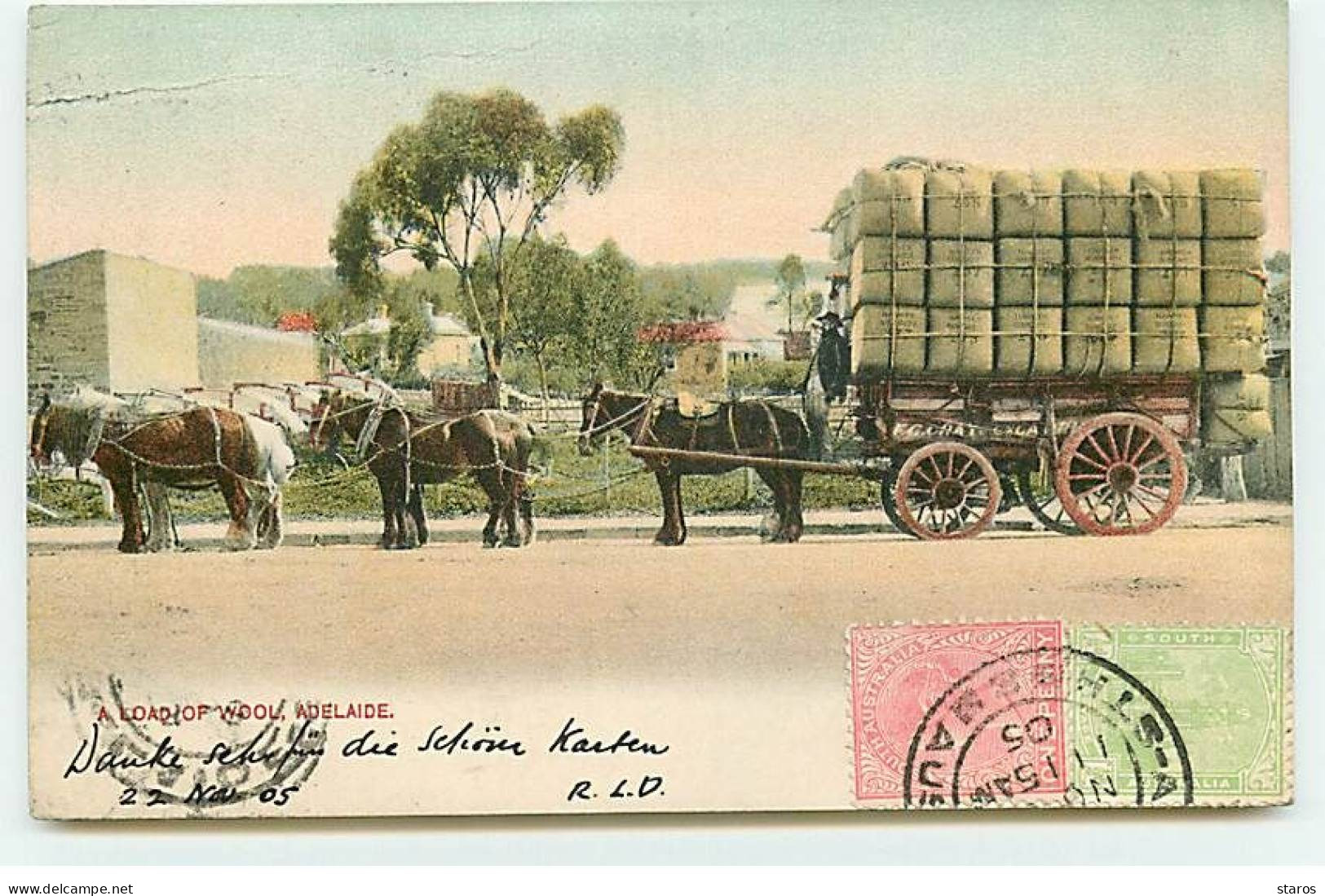 Australie - ADELAIDE - A Load Of Wool - Adelaide