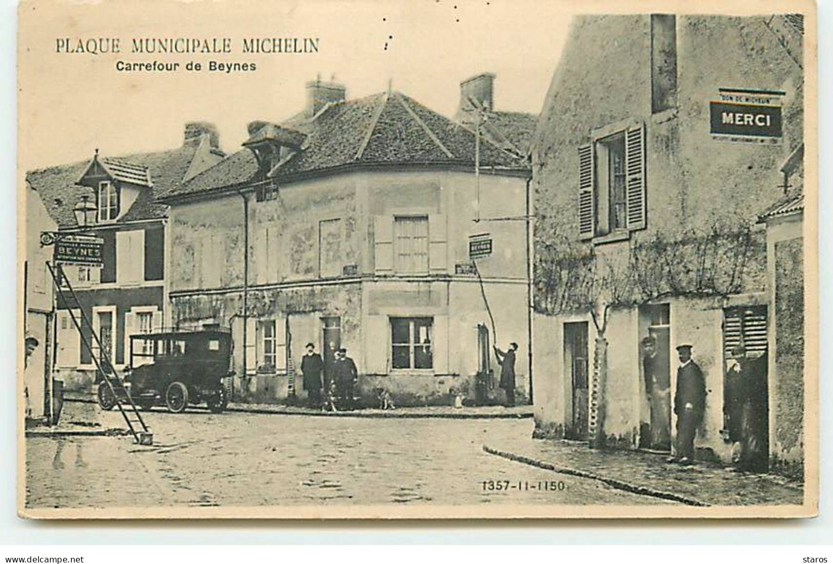 BEYNES - Carrefour De Beynes - Plaque Municipale Michelin - Beynes