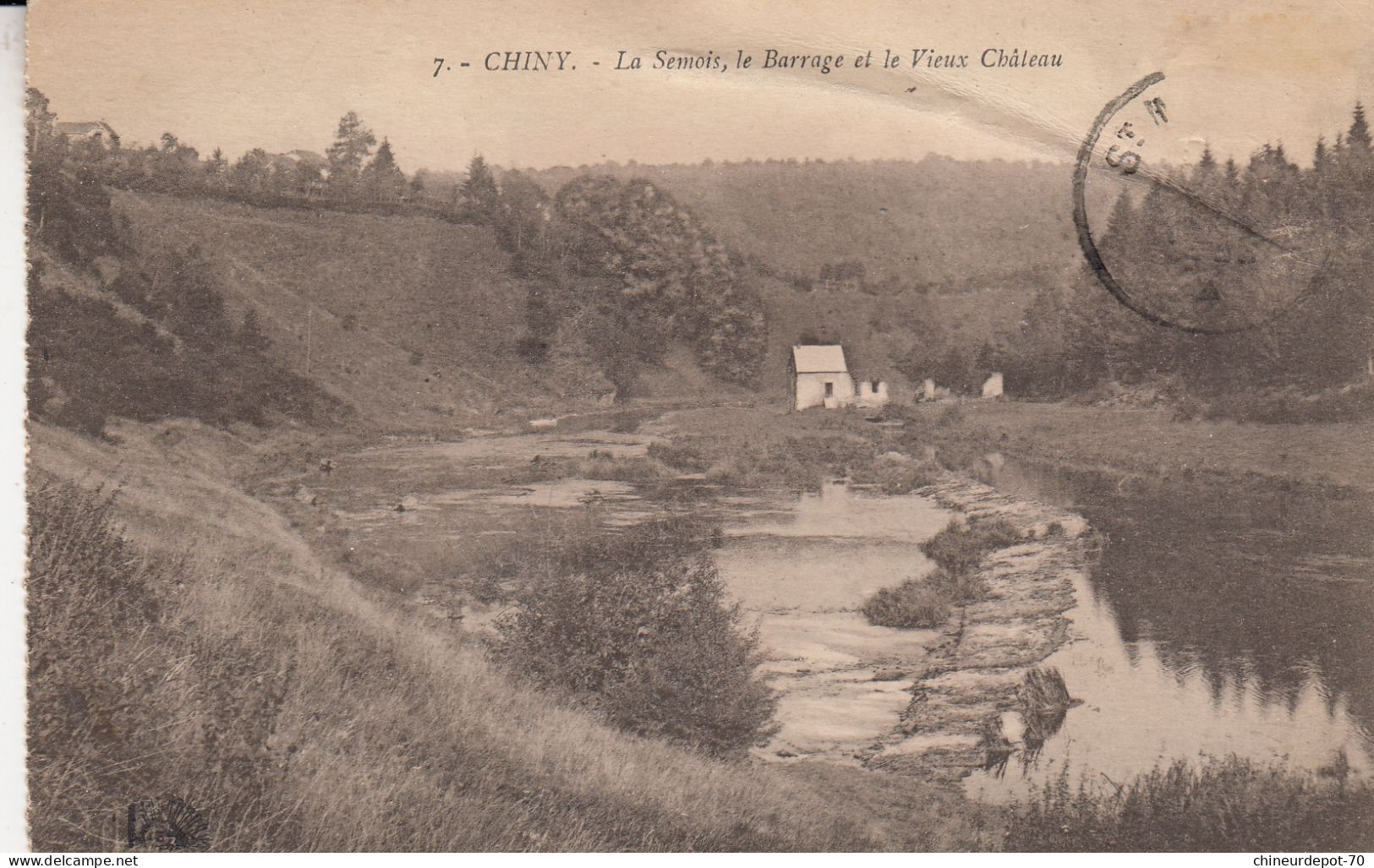 CHINY  LA SEMOIS LE BARRAGE ETLE VIEUX CHATEAU - Chiny