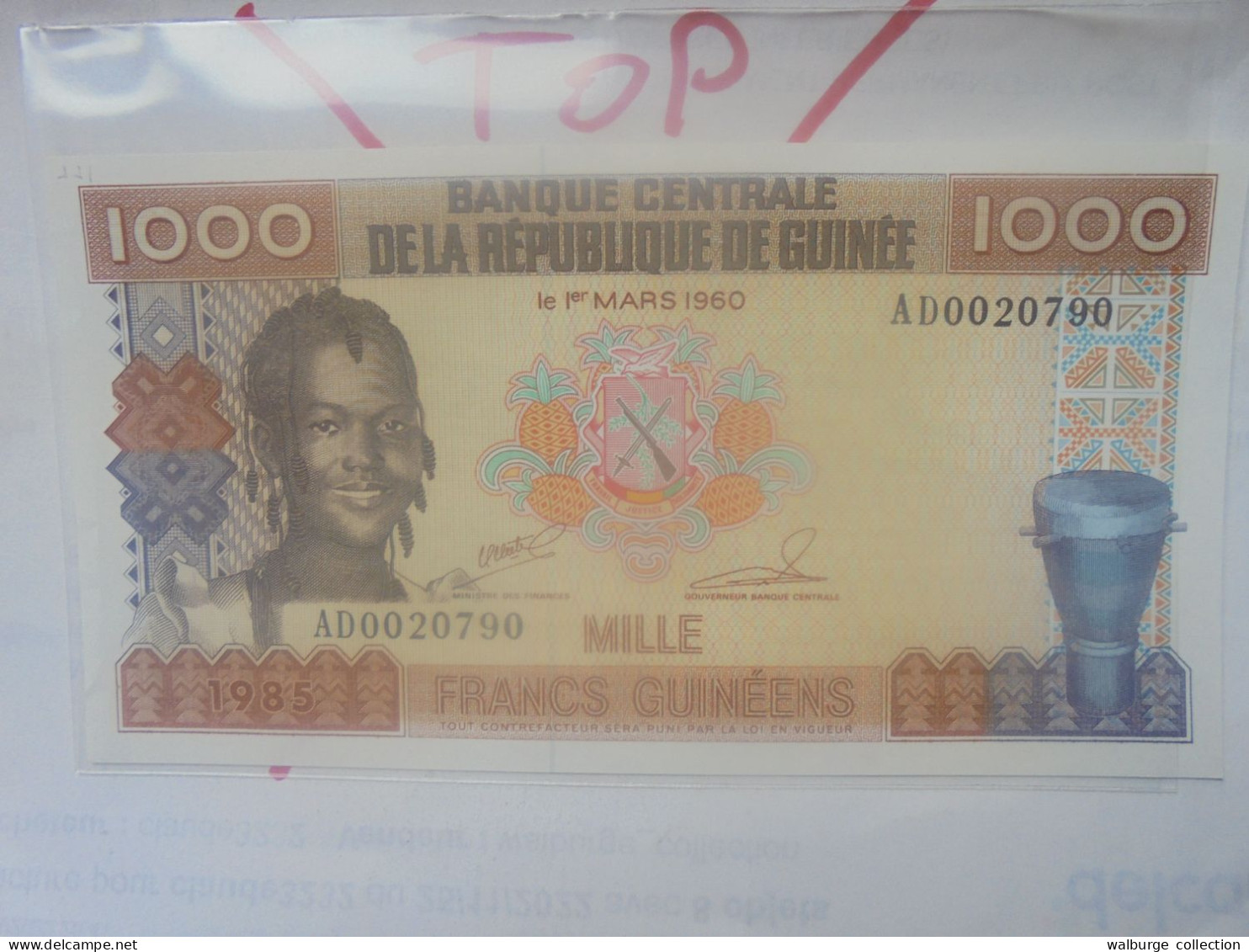 GUINEE 1000 Francs 1985 Neuf (B.33) - Guinee