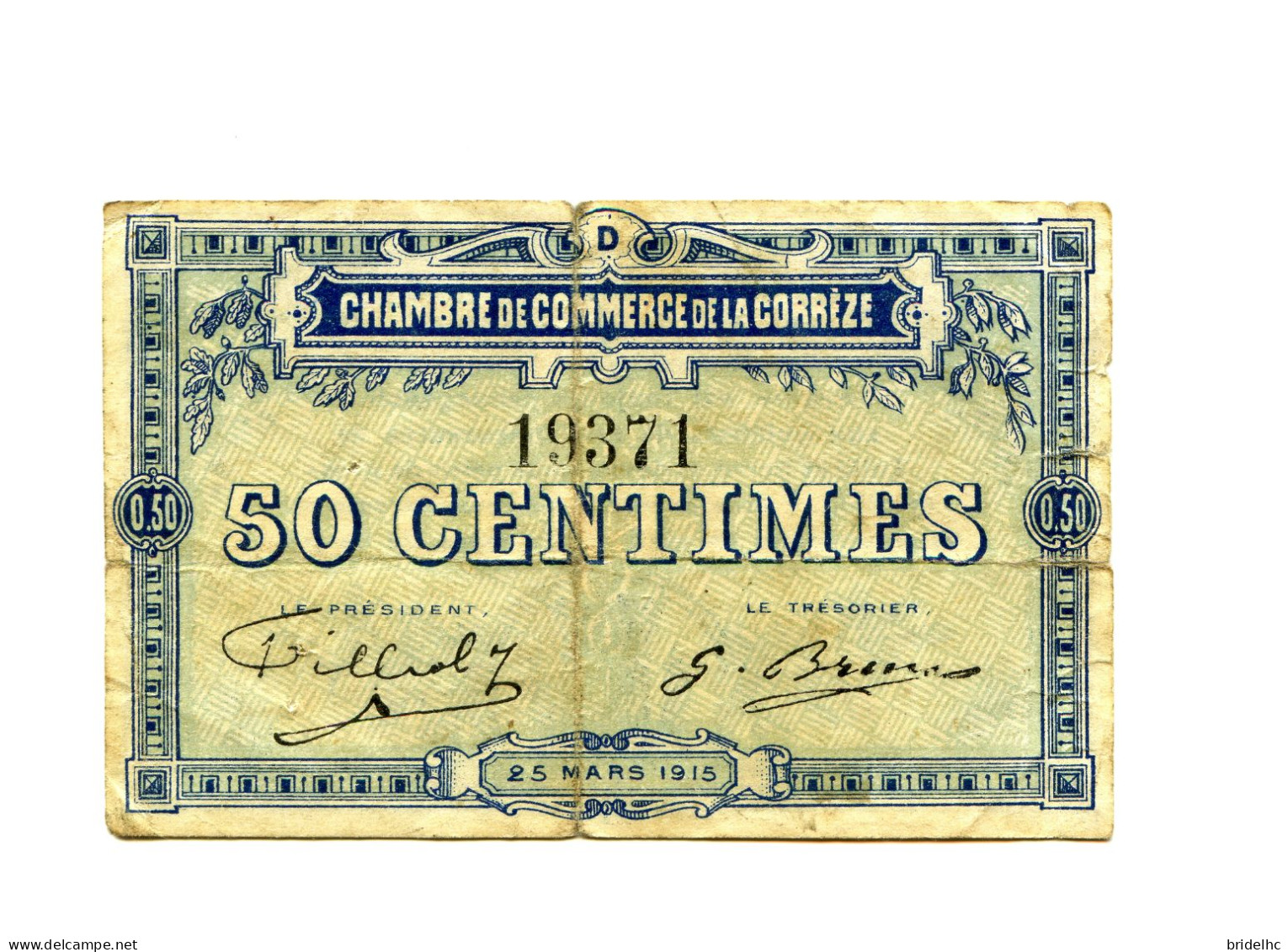 50 Centimes Chambre De Commerce De Corrèze - Chambre De Commerce