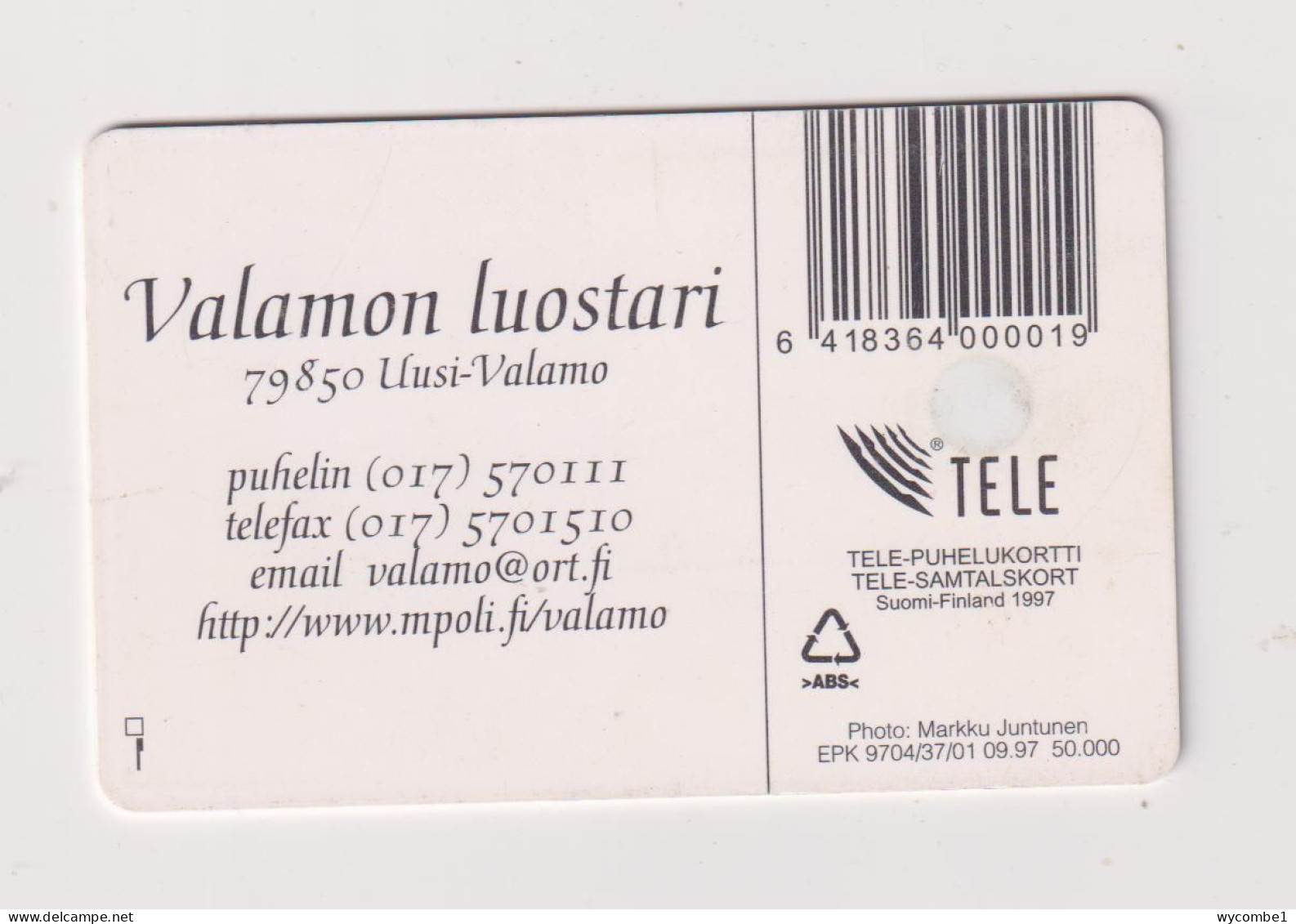 FINLAND - Valamon Luostari Chip Phonecard - Finlandia