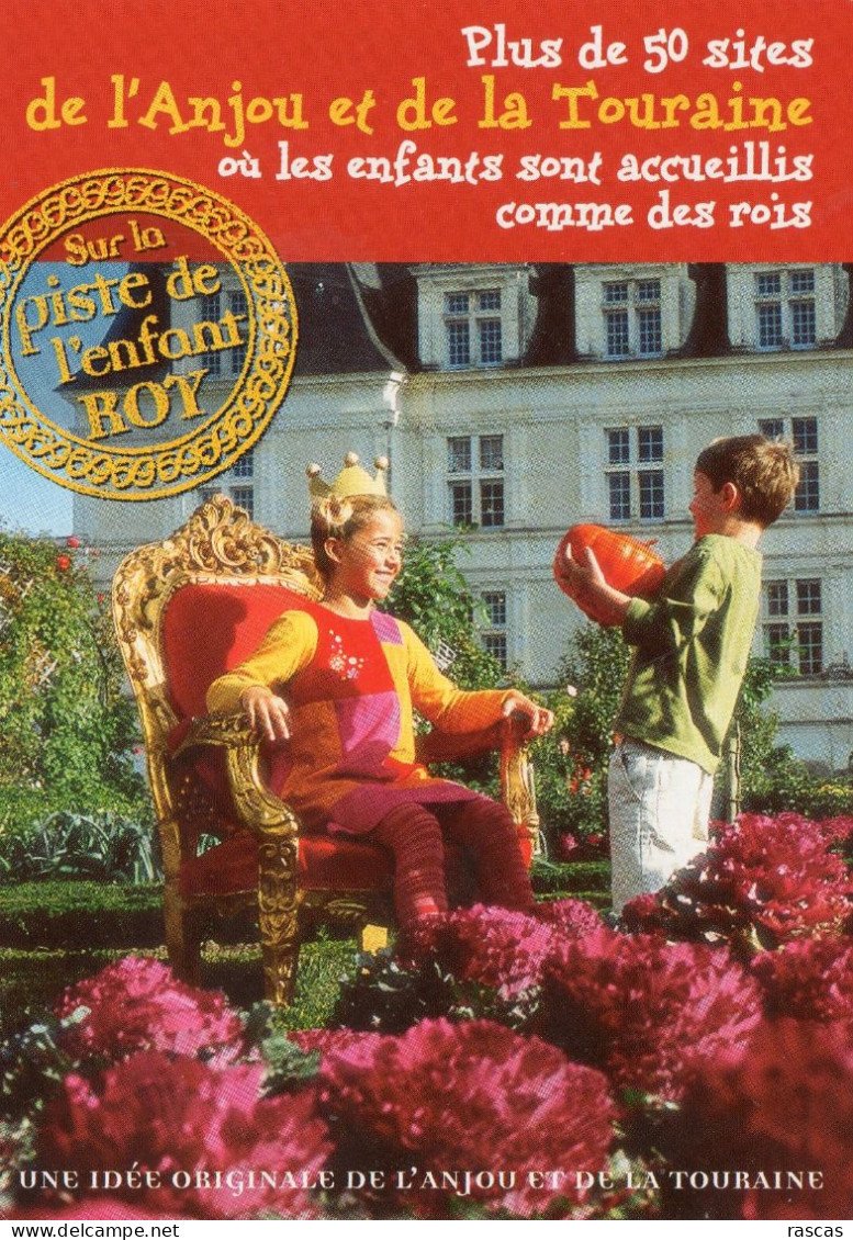 CPM - J - ANJOU - TOURAINE - SUR LA PISTE DE L'ENFANT ROY - PLUS DE 50 SITES - Other