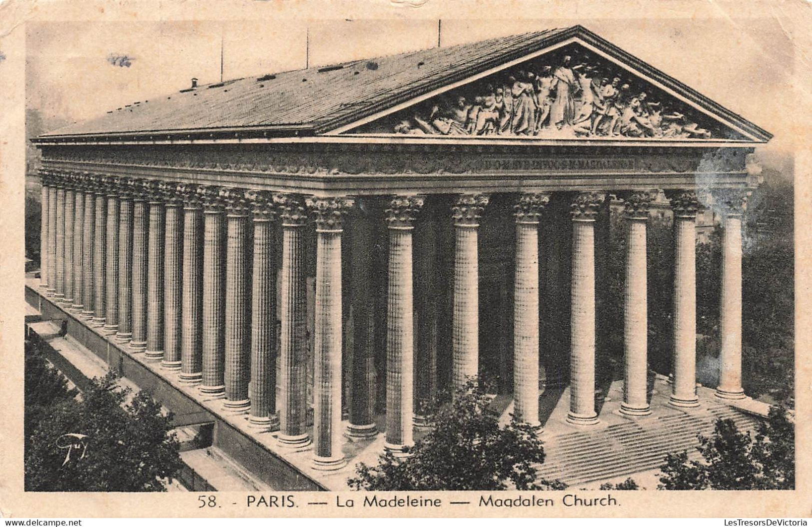 FRANCE - Paris - Vue Générale De La Madeleine - Carte Postale Ancienne - Autres Monuments, édifices