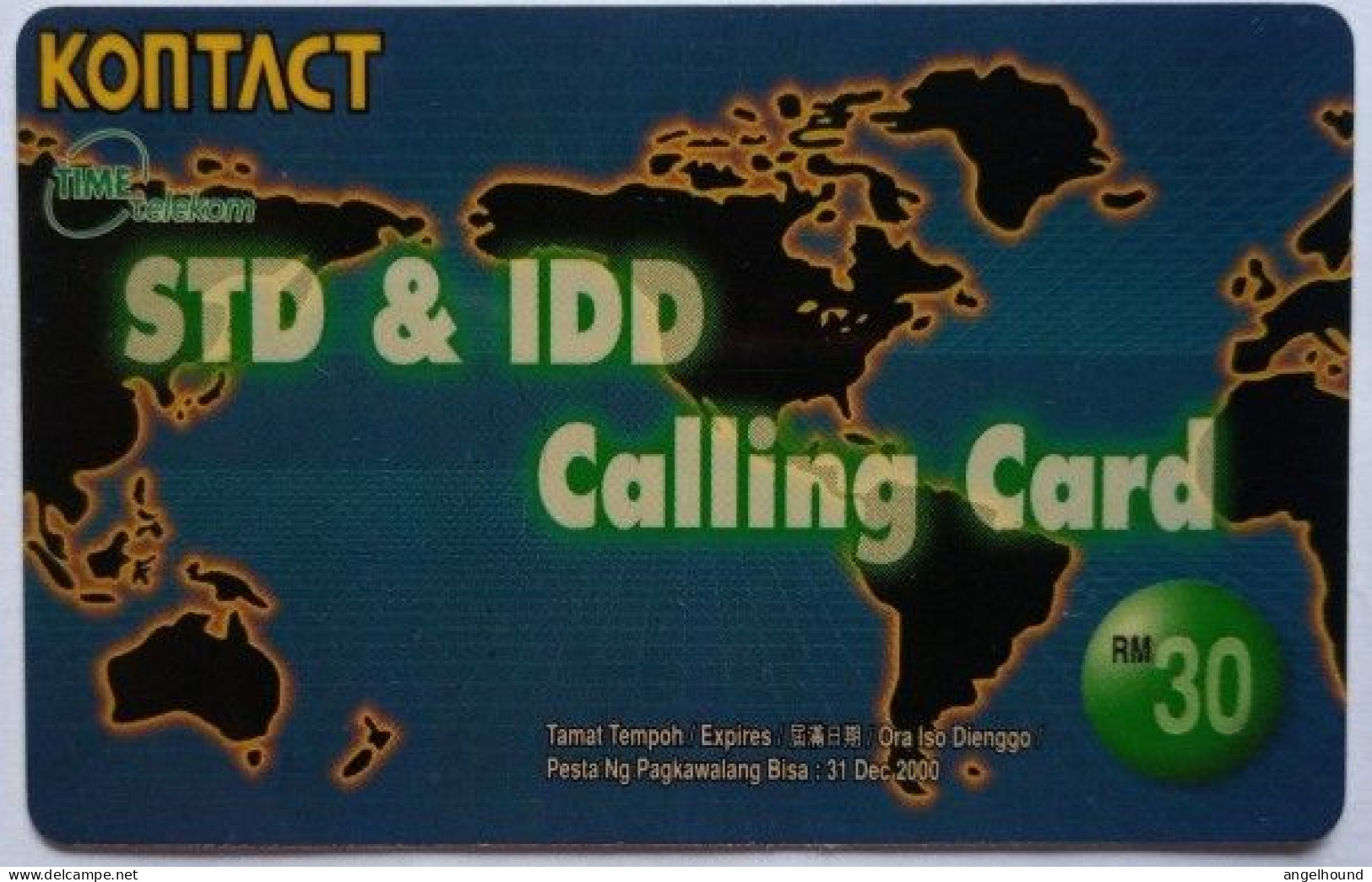Malaysia RM 30 Prepaid - Kontact  STD & IDD - Malasia