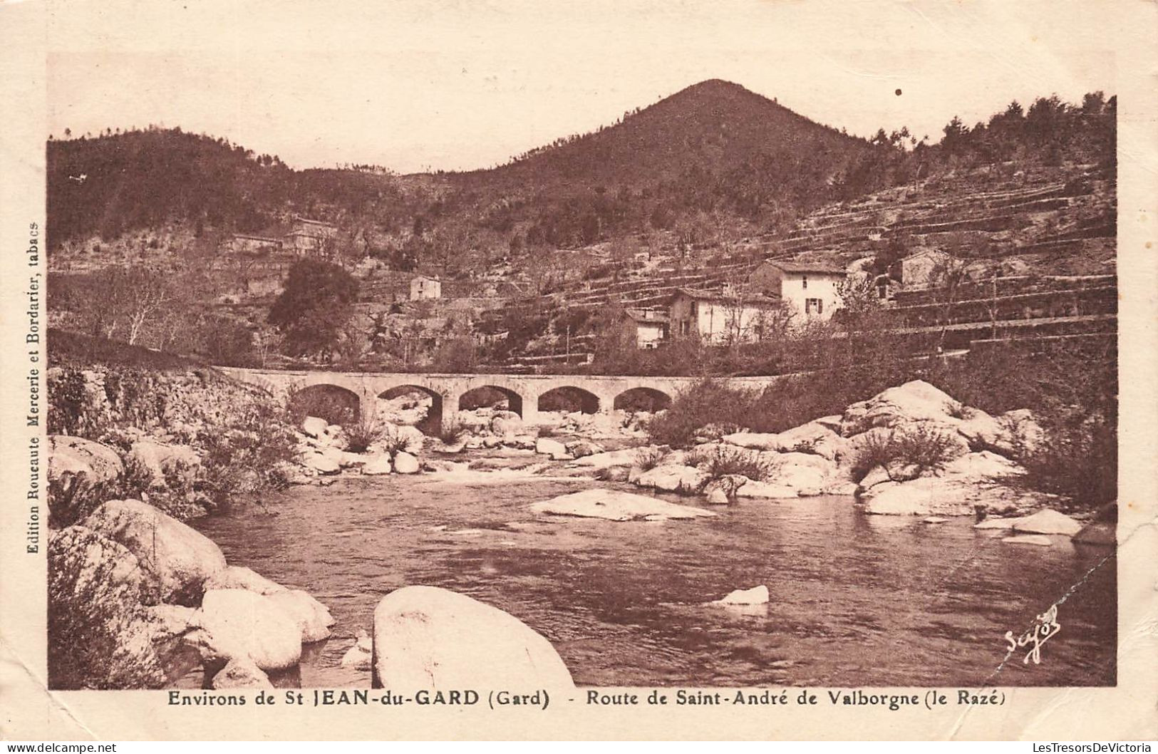 FRANCE - Environs De Saint Jean Du Gard - Route De Saint André De Valborgne (le Razé) - Carte Postale Ancienne - Saint-Jean-du-Gard