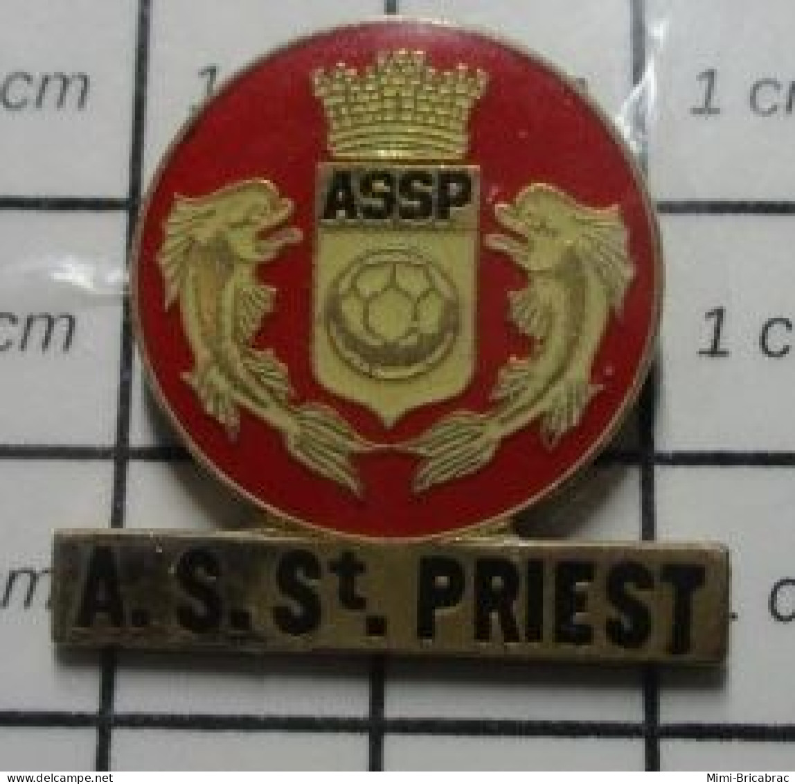 713L Pin's Pins / Beau Et Rare / SPORTS /  CLUB AS ST PRIEST ASSP DAUPHIN - Football