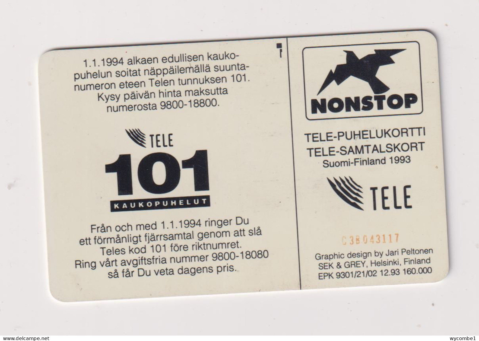 FINLAND - 101 Chip Phonecard - Finlande