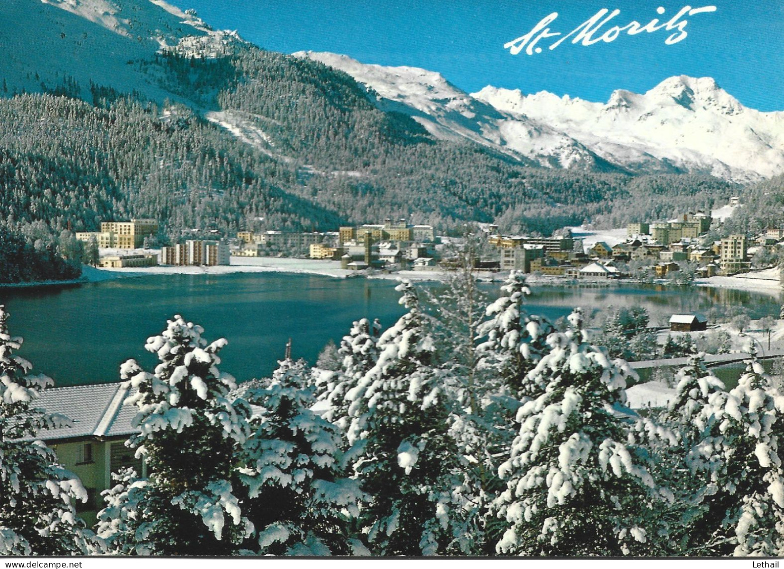 Ref ( 18119 )  Saint-Moritz - Bad -- Mit Piz La Margna - Saint-Moritz