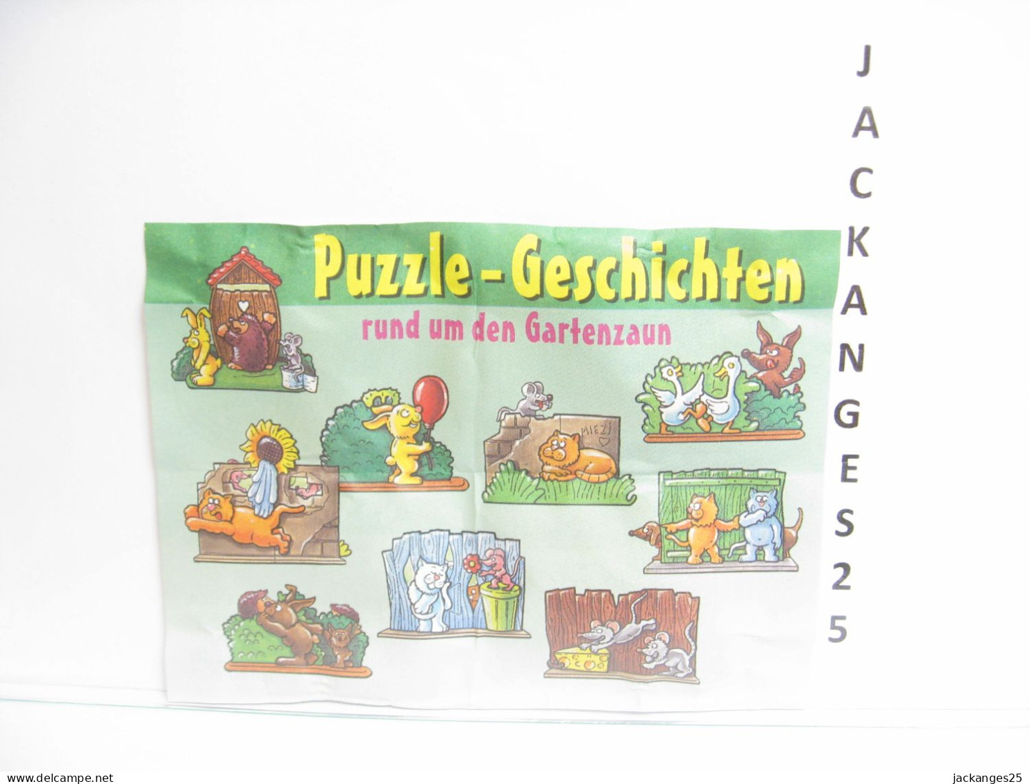 KINDER 3. 636835 ANIMAUX AU JARDIN PUZZLE 1998  + BPZ - Rompecabezas