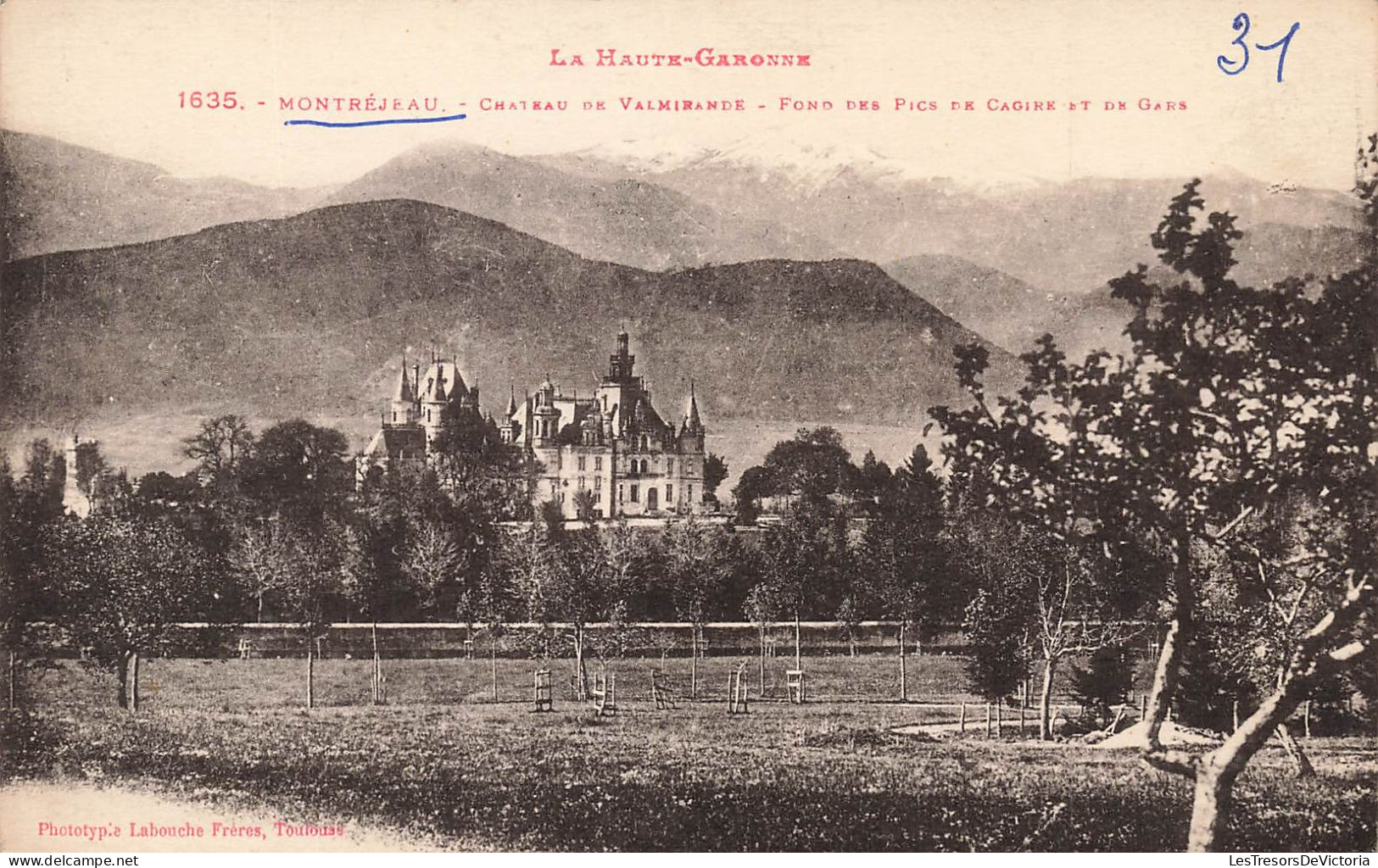 FRANCE - La Haute-Garonne - Montréjeau -  Vue Générale Du Château De Valmirande  - Carte Postale Ancienne - Montréjeau