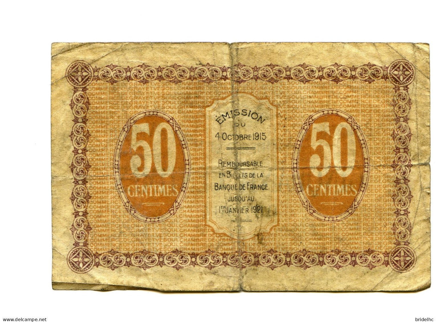 50 Centimes Chambre De Commerce Gray Vesoul - Cámara De Comercio