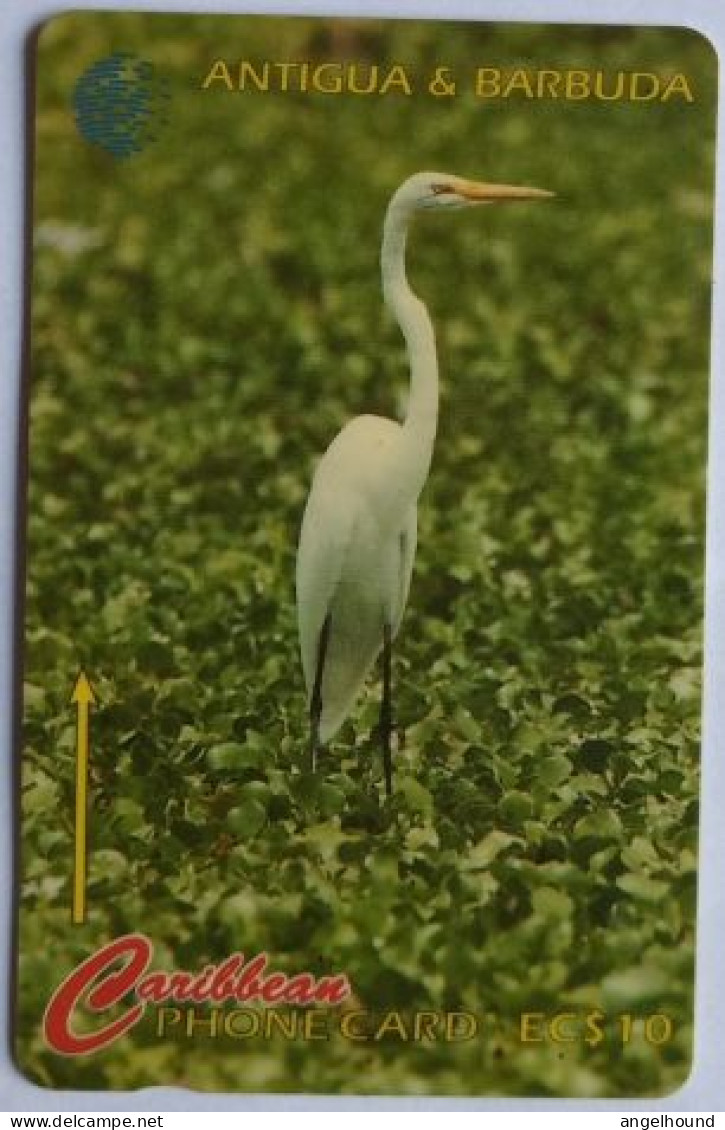 Antigua And Barbuda  EC $10  GPT 104CATC -  Great Egret - Antigua U. Barbuda