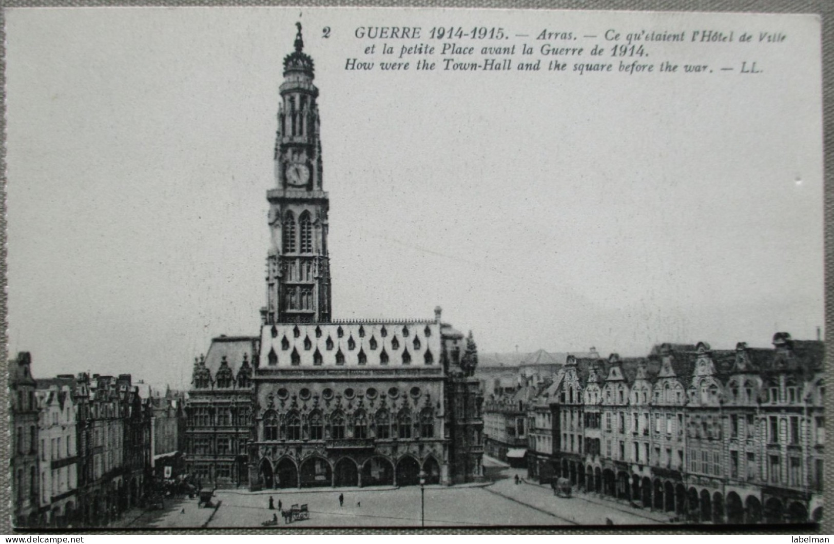 FRANCE ARRAS TOWNHALL MUNICIPALITY HOTEL DE VILLE PLACE POSTCARD CARTE POSTALE ANSICHTSKARTE POSTKARTE CARTOLINA CARD - Dampierre-sur-Boutonne