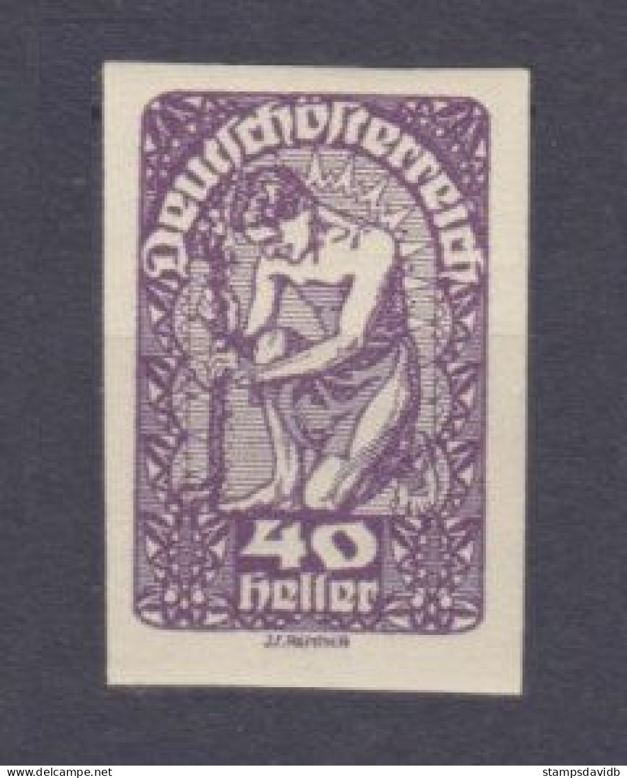 1919 Austria 282b Allegory - Ungebraucht