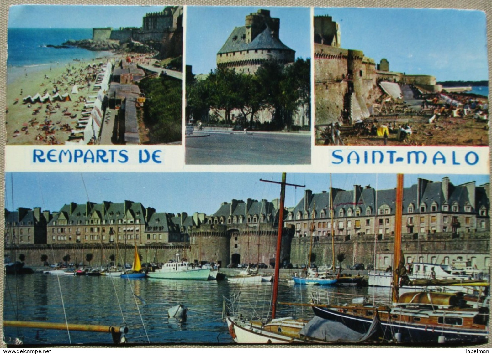 FRANCE SAINT MALO REMPARTS PANORAMA POSTCARD CARTE POSTALE ANSICHTSKARTE POSTKARTE CARTOLINA CARD - Dampierre-sur-Boutonne