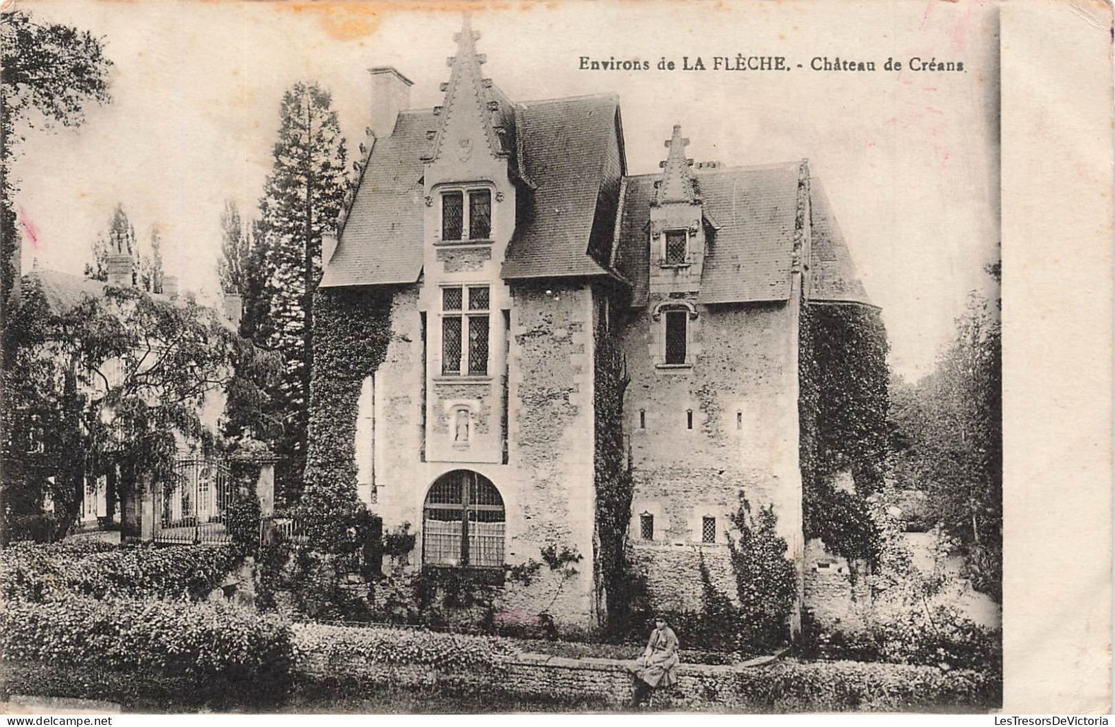 FRANCE - Environs De La Flèche - Vue Sur Le Château De Créans - Carte Postale Ancienne - La Fleche