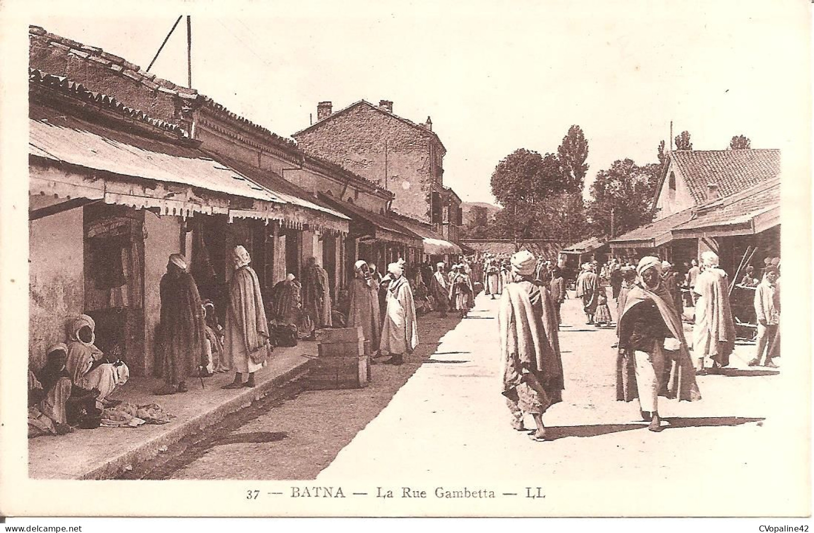 BATNA (ALGERIE) La Rue Gambetta En 1937 - Batna