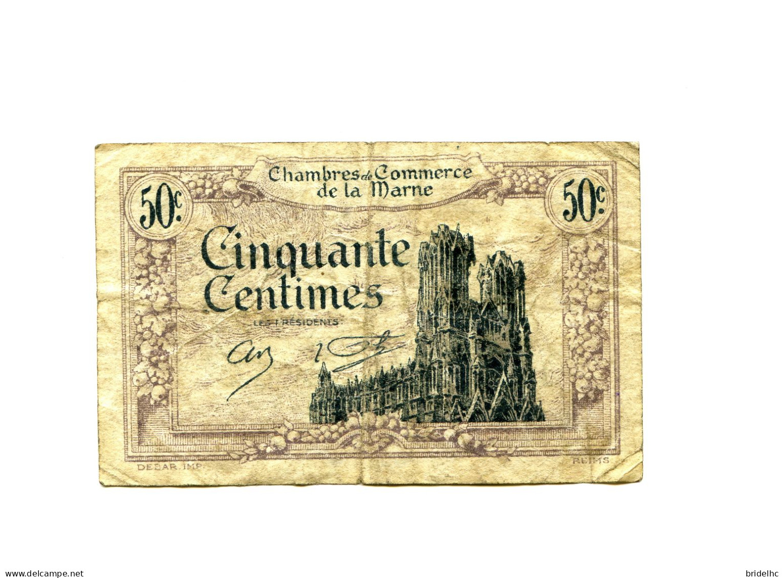 50 Centimes Chambre De Commerce Marne - Chambre De Commerce