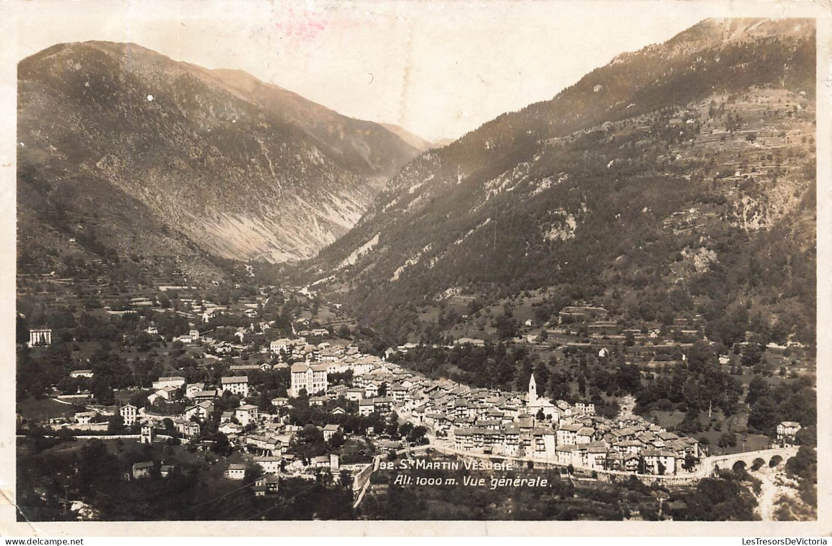 FRANCE - Saint Martin Vésubie - Vue Générale De La Ville - Carte Postale Ancienne - Saint-Martin-Vésubie