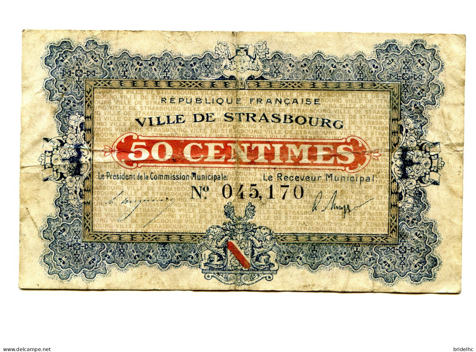 50 Centimes Ville De Stasbourg - Bonds & Basic Needs