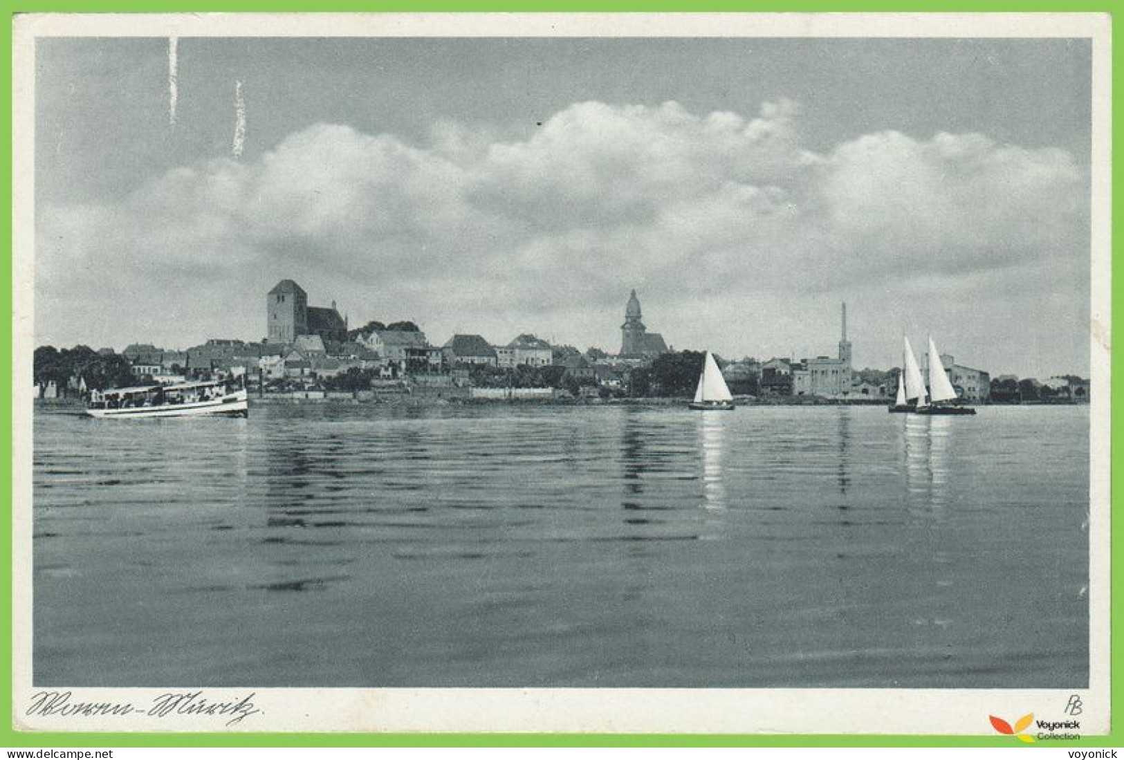 Voyo GERMANY WAREN-MUERTZ Panorama 1930s P. Boldt - Waren (Mueritz)