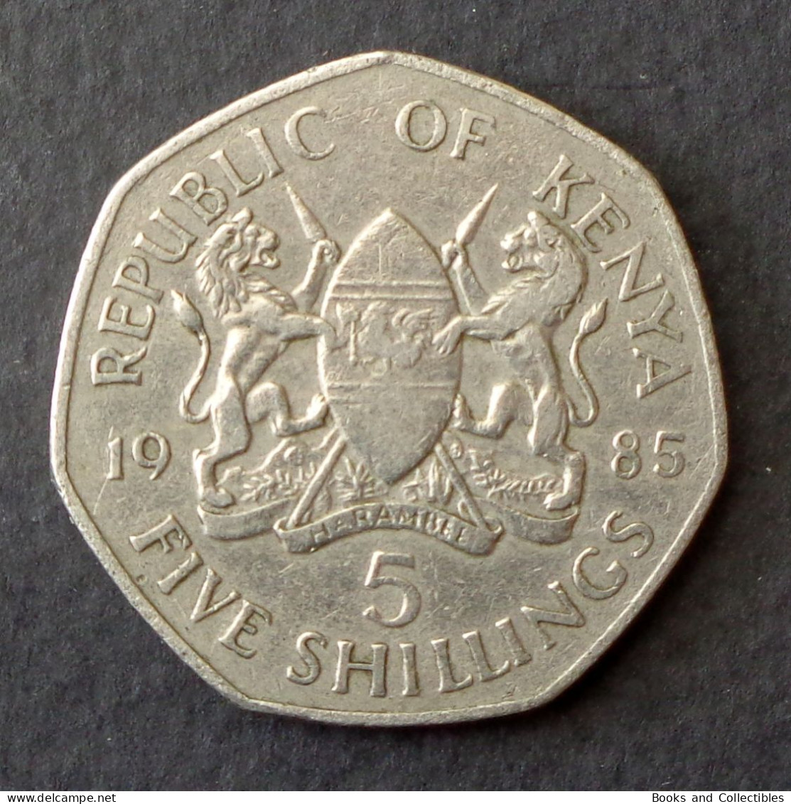 KENYA - 5 Shillings 1985 - KM# 23 * Ref. 0056 - Kenia