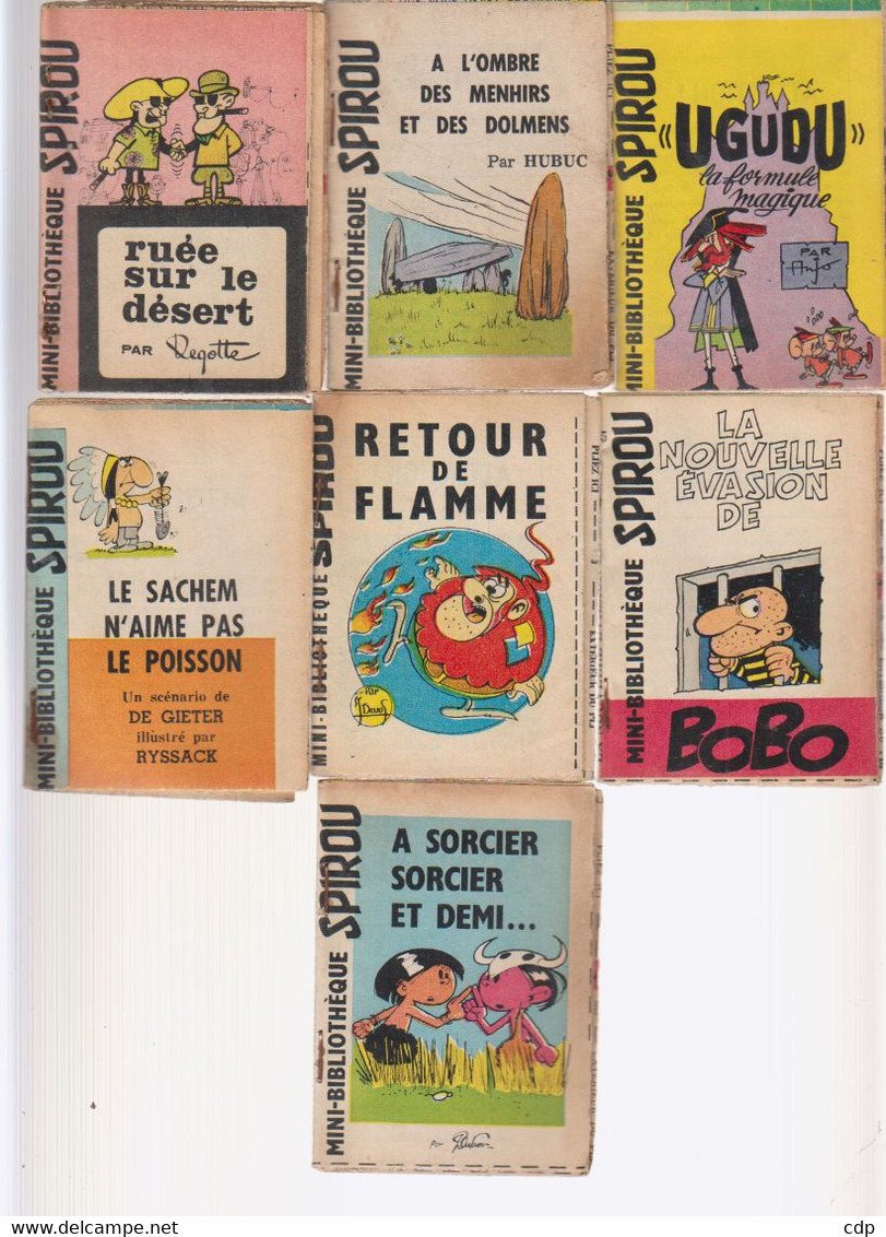 Lot De 7 Mini-récits   SPIROU - Wholesale, Bulk Lots