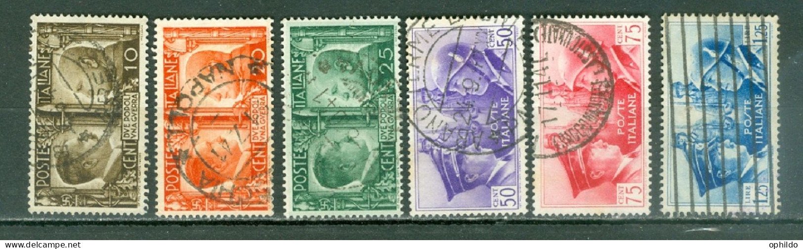 Italie  Yvert  432/437  Ou  Sassone  452/457  Ob TB  - Used