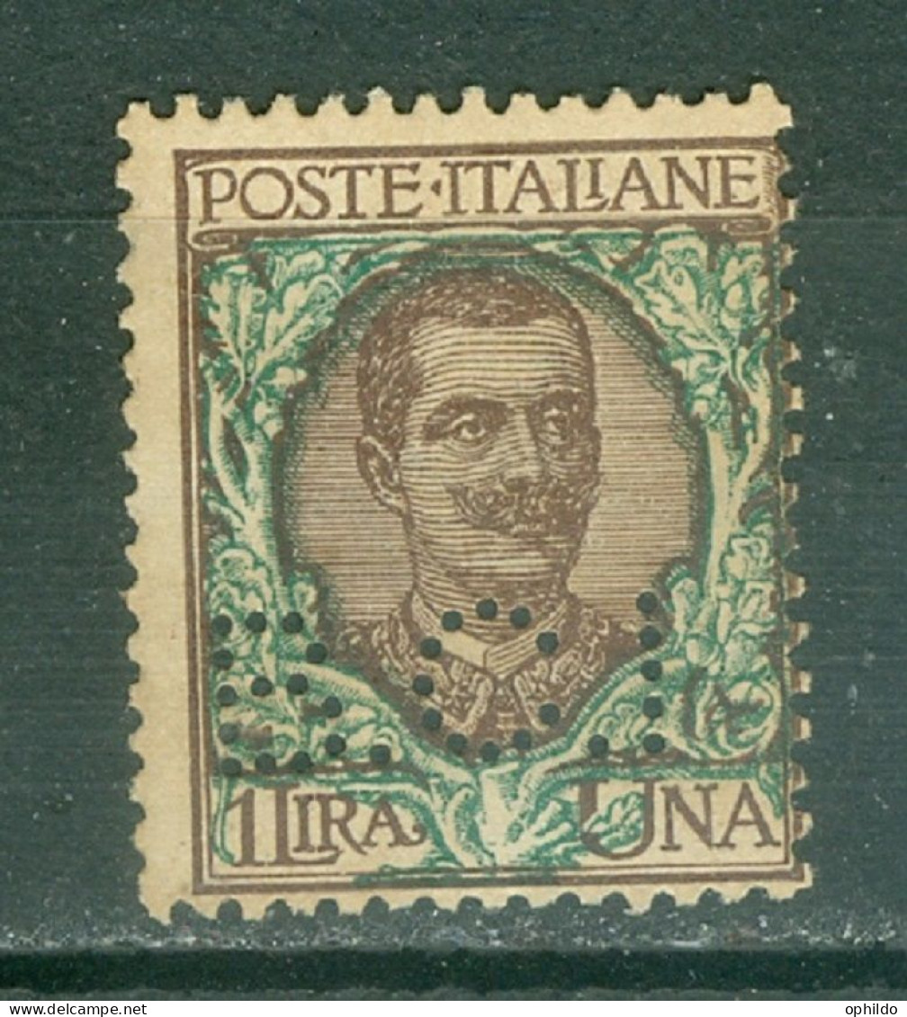 Italie  Yvert  61  Ou  Sassone  77  ( * )  B/TB   Perforé  B.C.I - Oblitérés