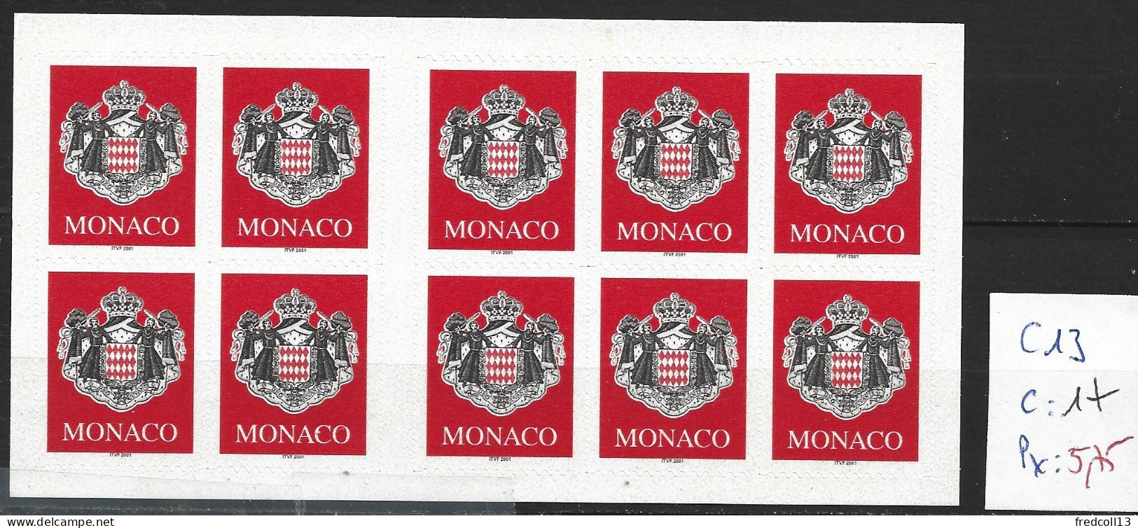 MONACO CARNET C13 Côte 17 € - Postzegelboekjes