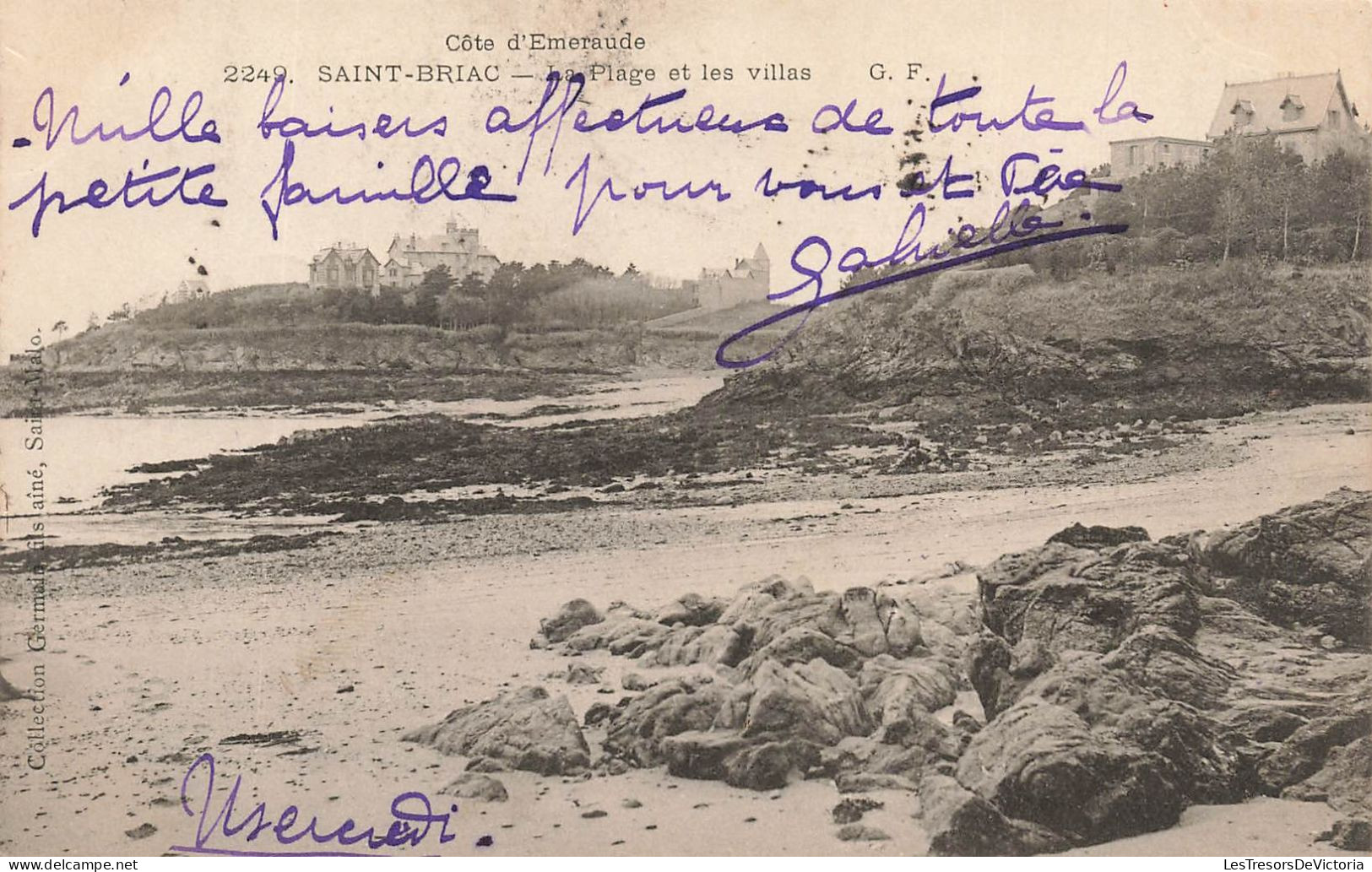 FRANCE - Saint Briac - La Plage Et Les Villas - Carte Postale Ancienne - Saint-Briac