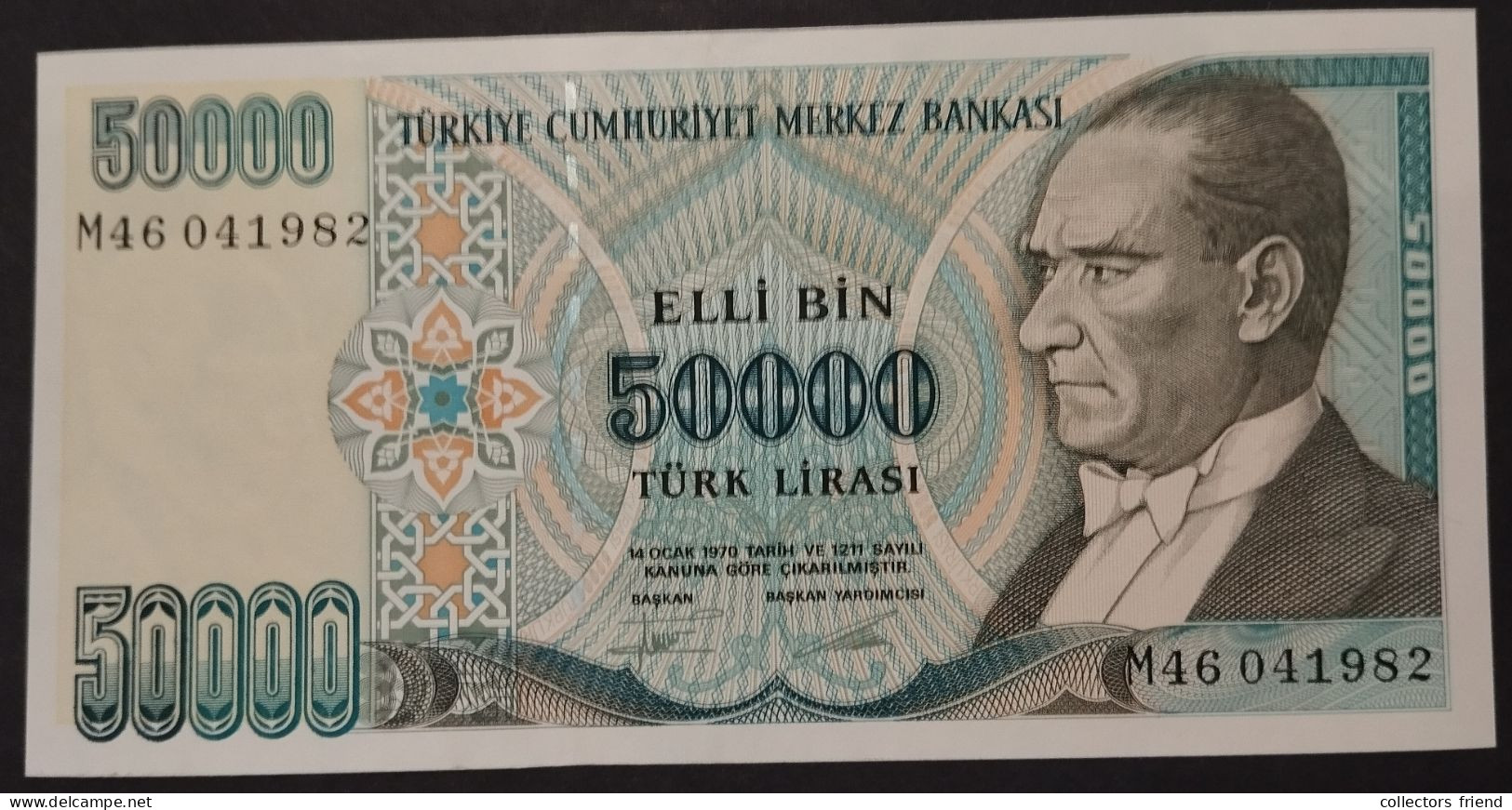 Turkey - 50 000 Lira 1970 AU - Turkije