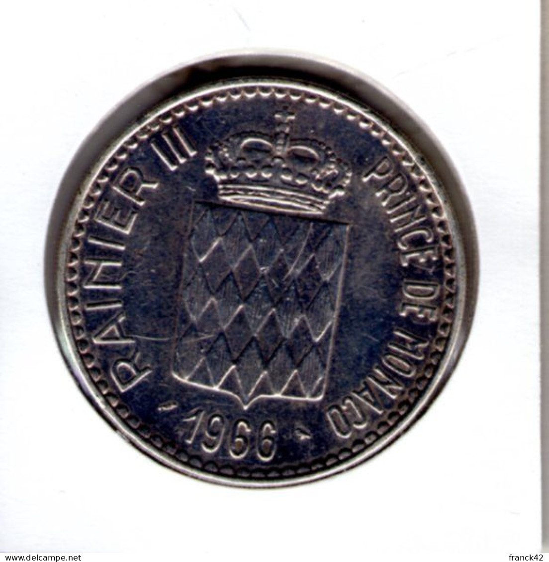 Monaco. 10 Francs 1966 - 1960-2001 Nieuwe Frank