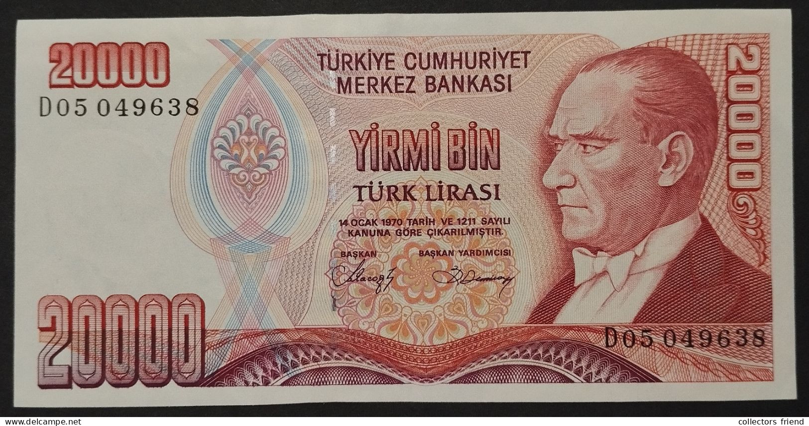 Turkey - 20 000 Lira 1970 AU - Turkije