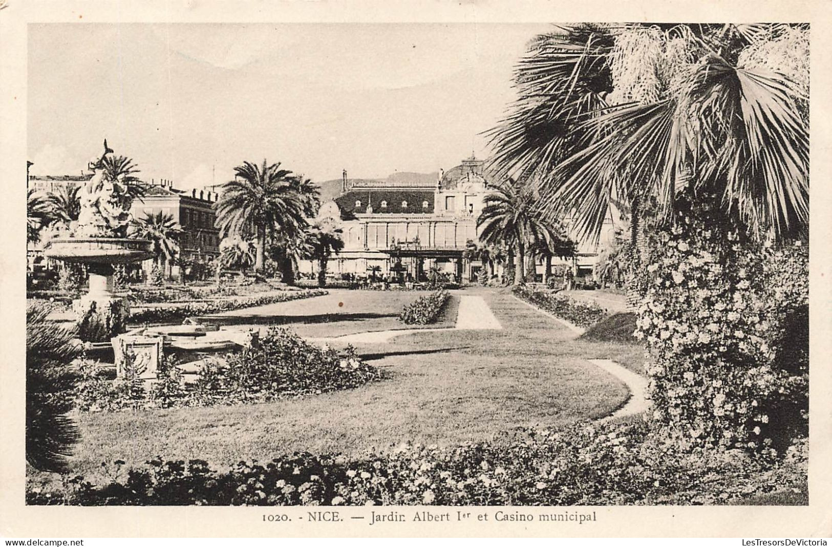 FRANCE - Nice - Vue Générale Du Jardin Albert I Er Et Du Casino Municipal - Carte Postale Ancienne - Parques, Jardines