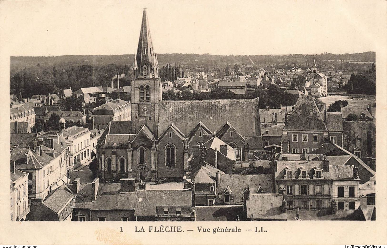 FRANCE - La Flèche - Vue Générale De La Ville - LL - Carte Postale Ancienne - La Fleche