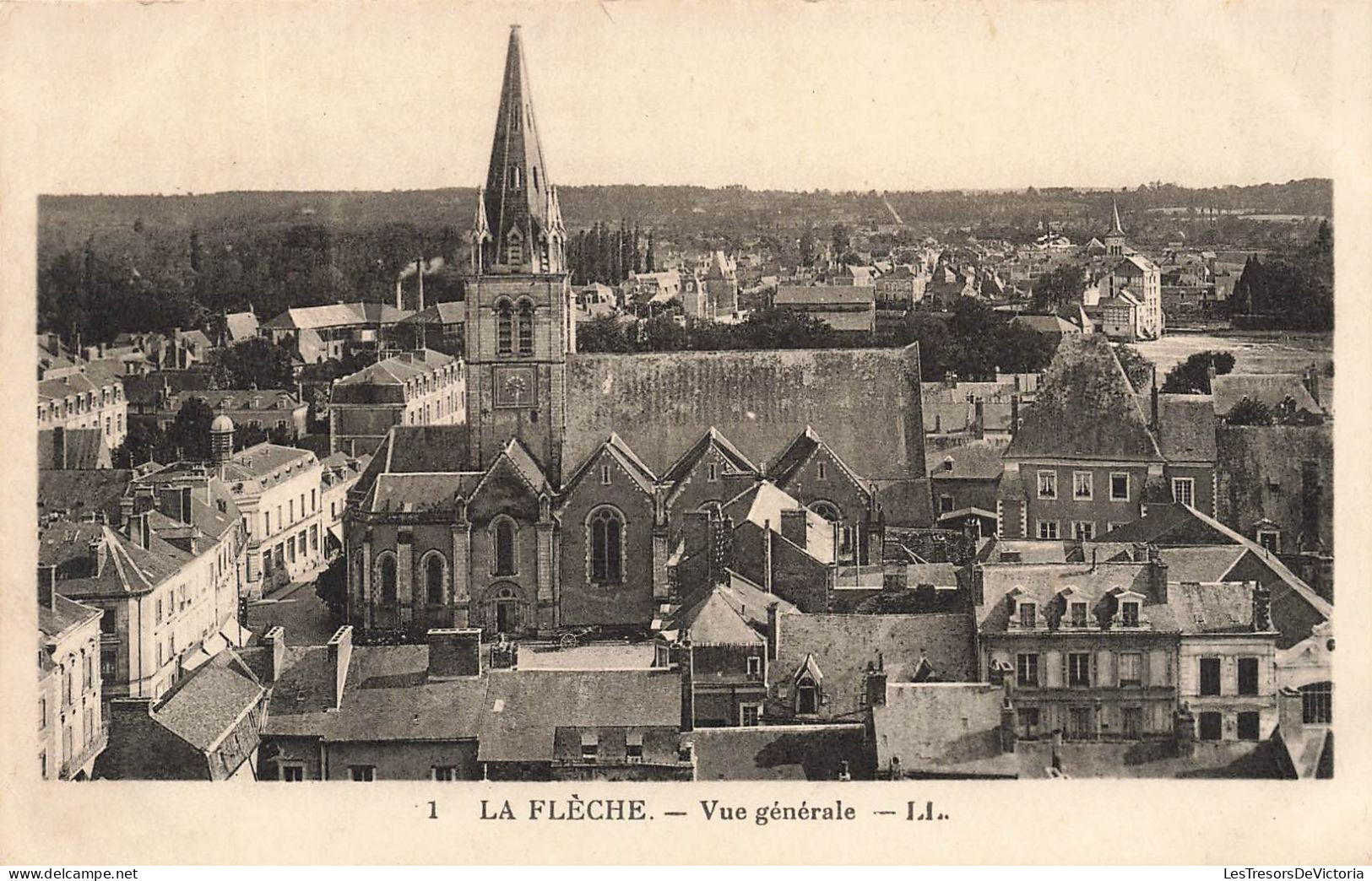 FRANCE - La Flèche - Vue Générale De La Ville - LL - Carte Postale Ancienne - La Fleche