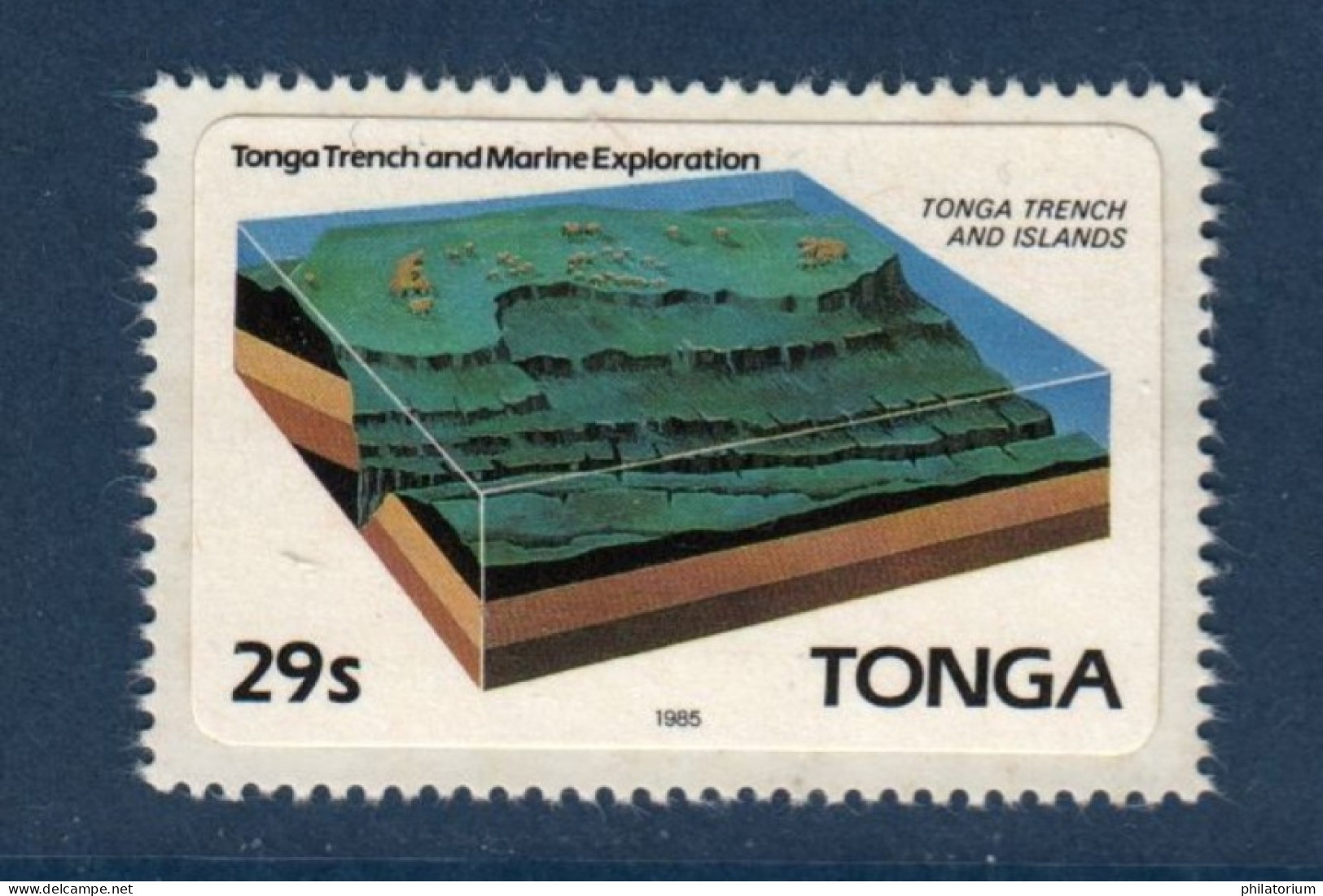 Tonga, **, Yv 593, Mi 909, SG 900, Commission Géologique De La Faille De Tonga, - Tonga (1970-...)