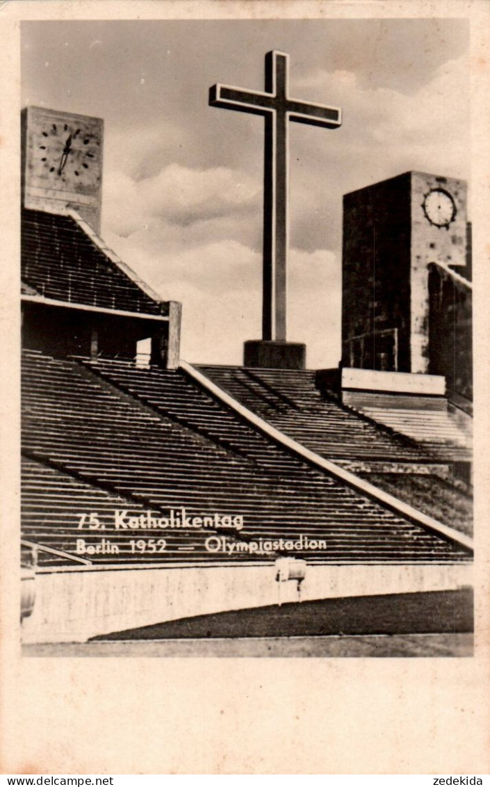 H0665 - Berlin Olympiastadion Stadion Katholikentag Anlaßkarte - Stadions