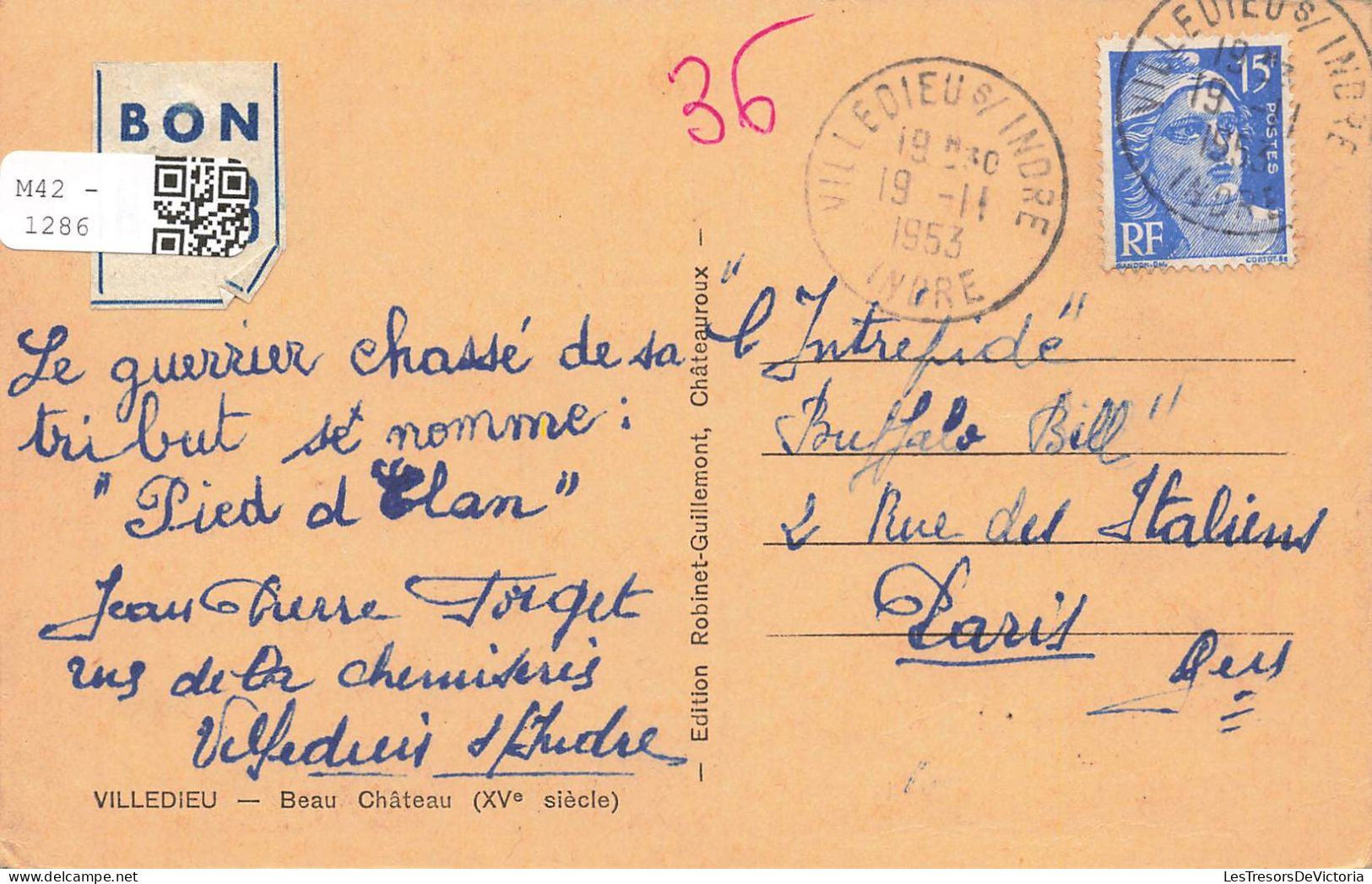 FRANCE - Villedieu - Vue Générale Et à L'entrée - Beau Château (XVe Siècle) - Carte Postale Ancienne - Villedieu